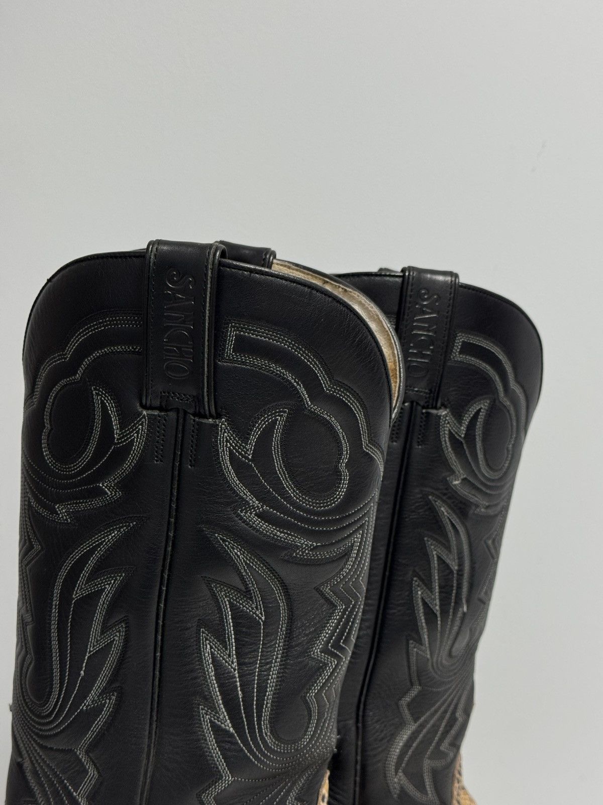 Sancho Boots Sancho leather Western Cowboy Boots Black snake size 45 Size US 11 / EU 44 - 9 Thumbnail