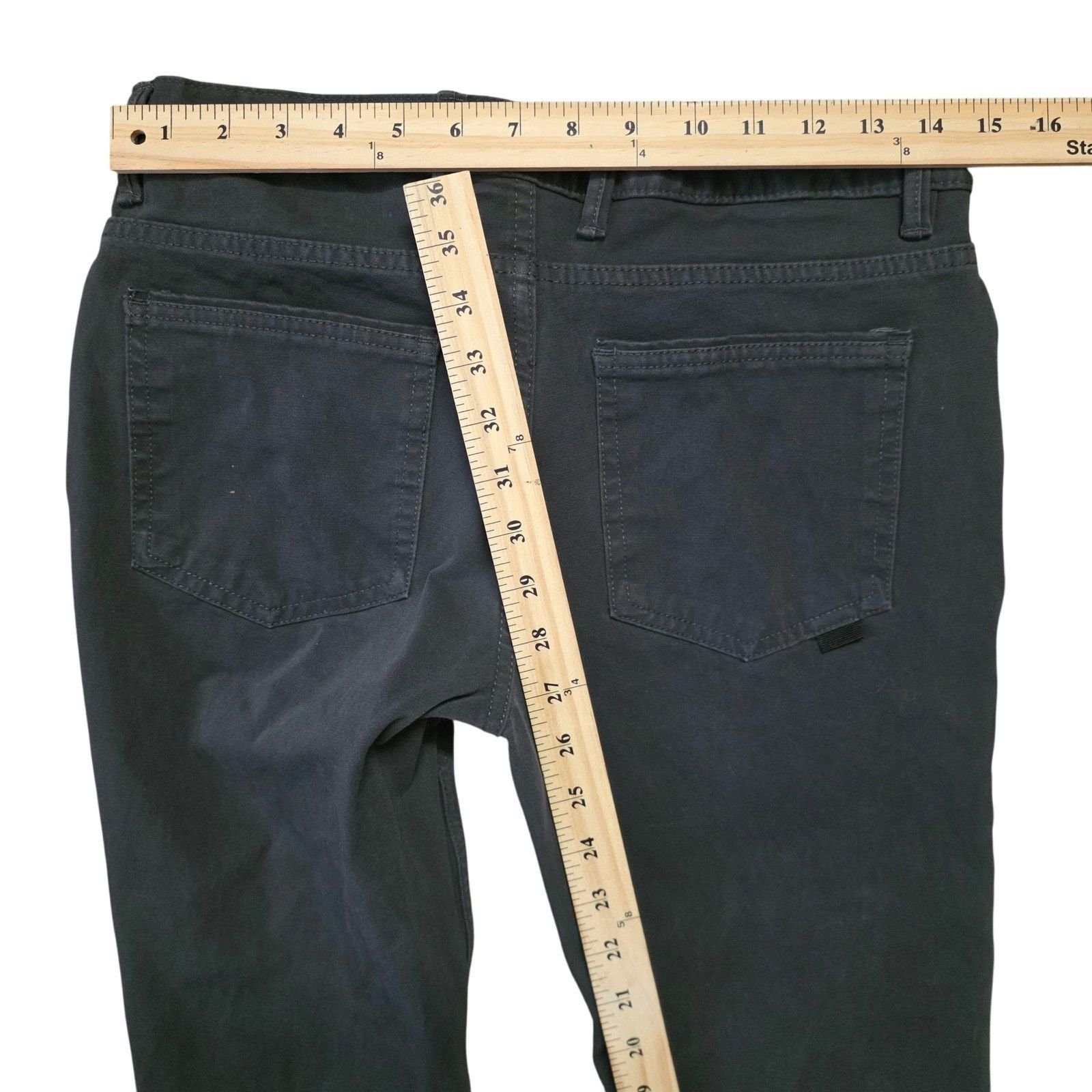 Zara Zara Man Modern Flat Front Pants Men’s 31 Black Slim Fit Size US 31 - 4 Thumbnail