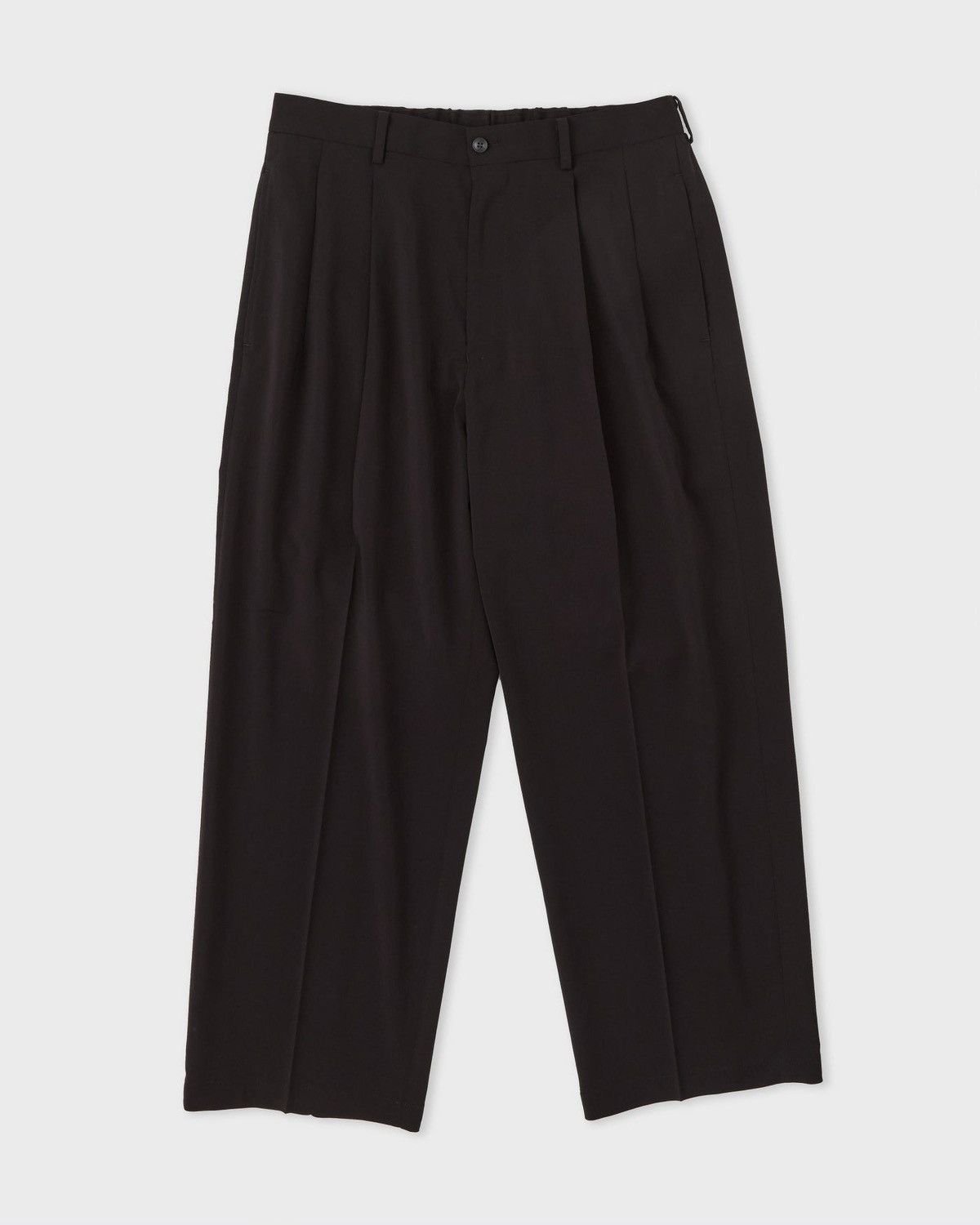 YOKO SAKAMOTO DOUBLE PLEATED TROUSERS, BROWN Size US 34 / EU 50 - 1 Thumbnail