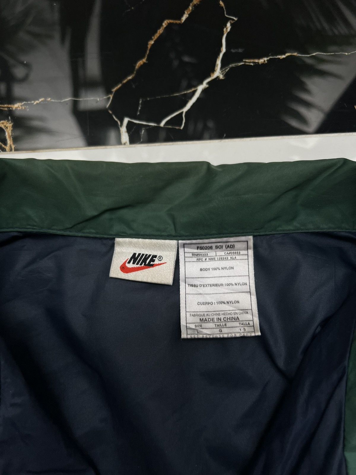 Nike × Vintage 90’s NIKE BACK SWOOSH Y2K TRACK JACKET RARE GORPCORE Size US L / EU 52-54 / 3 - 5 Thumbnail