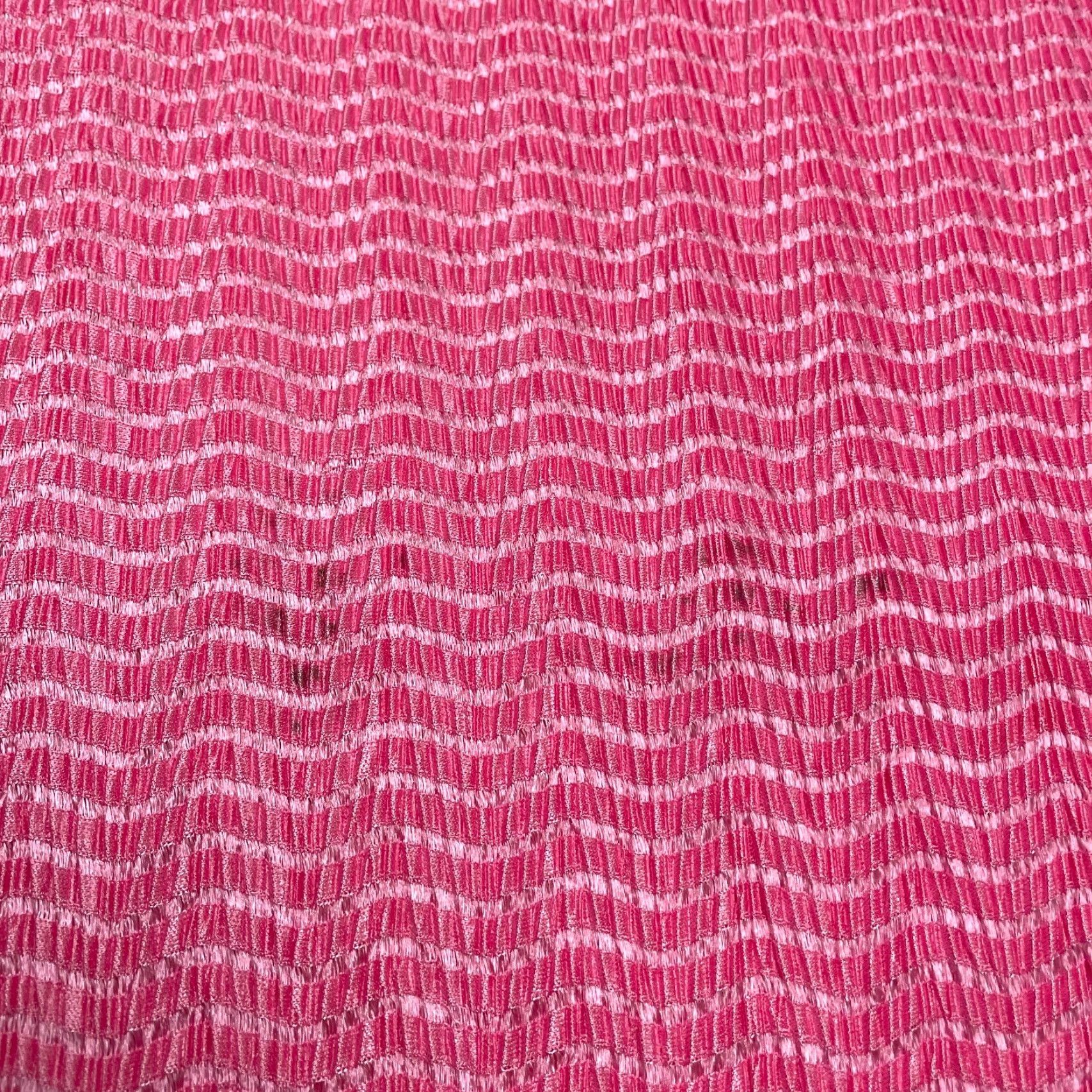 Pinko Kim Rogers Textured Blouse Womens Dolman Short Sleeve Pink PXL Knit Burnished Spots Solid Casual Top Size XL / US 12-14 / IT 48-50 - 5 Thumbnail