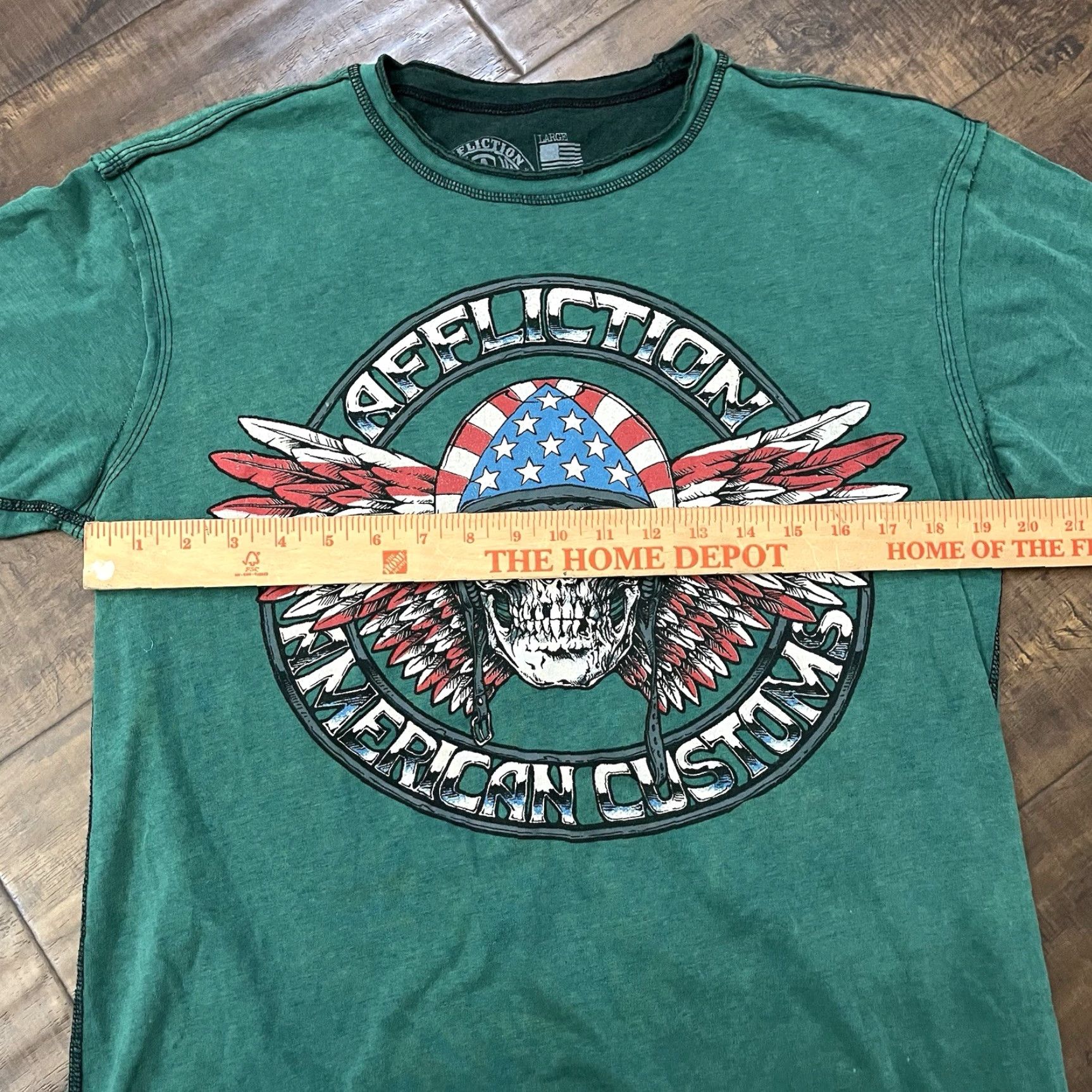 Affliction VINTAGE Affliction T-Shirt Men Large Crew Neck Graphic Skull USA 2000s Retro Gothic Metal Size US L / EU 52-54 / 3 - 7 Thumbnail