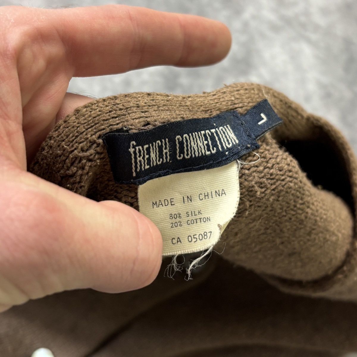 FCUK × French Connection × Vintage 1980s Vintage French Connection Sweater 1970s FCUK Cropped Size M / US 6-8 / IT 42-44 - 4 Thumbnail