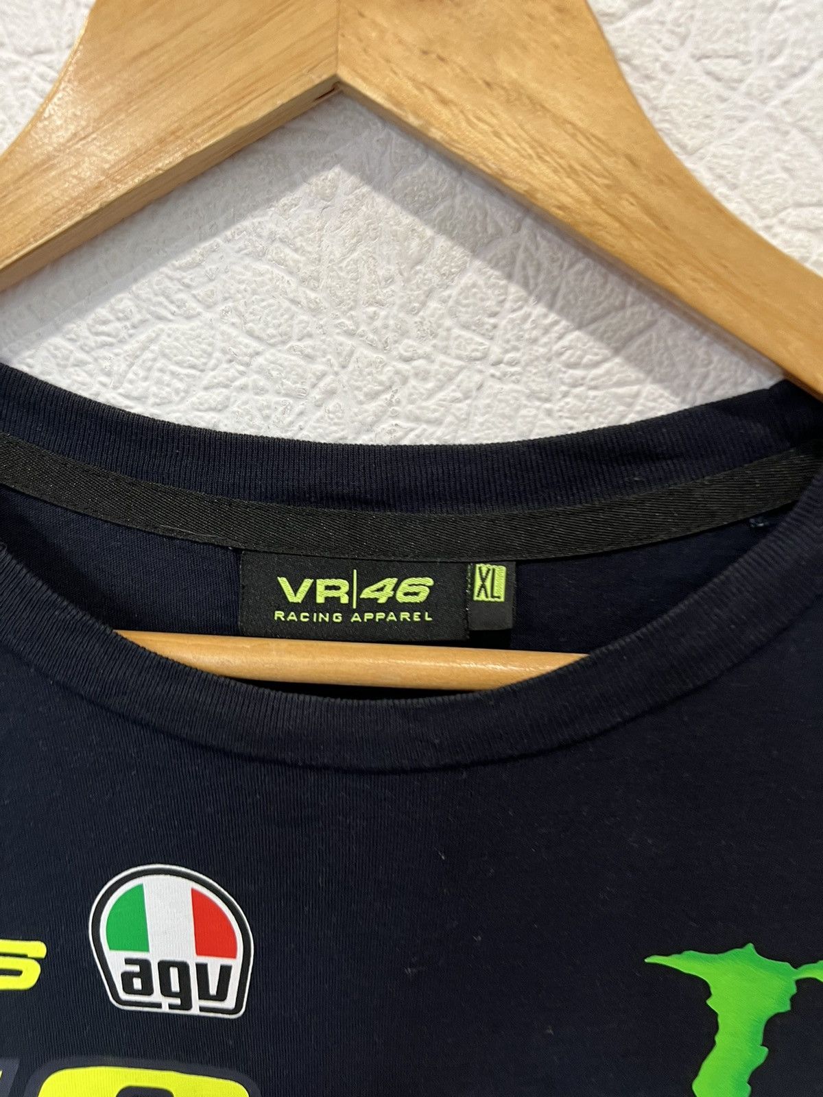 Vintage Vintage Blue VR 46 Monster T Shirt Racing Size US XL / EU 56 / 4 - 4 Thumbnail