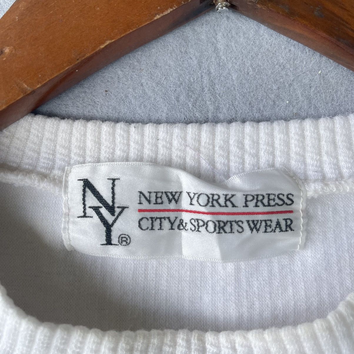 Designer Vintage 90s NY Press City Sportswear Patchwork Sweatshirt Size US XL / EU 56 / 4 - 6 Thumbnail