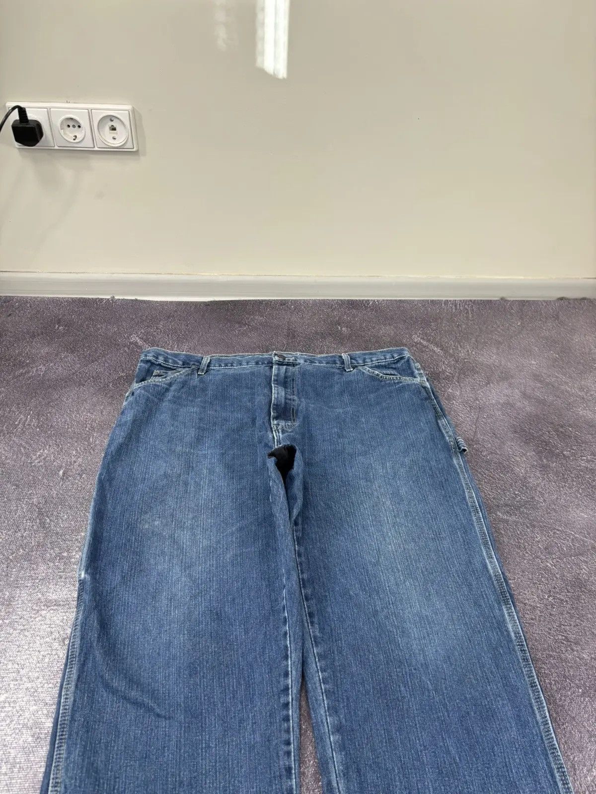 Dickies × Vintage Vintage Dickies Y2K American Faded Denim Hype Baggy Jeans Size US 42 / EU 58 - 9 Thumbnail