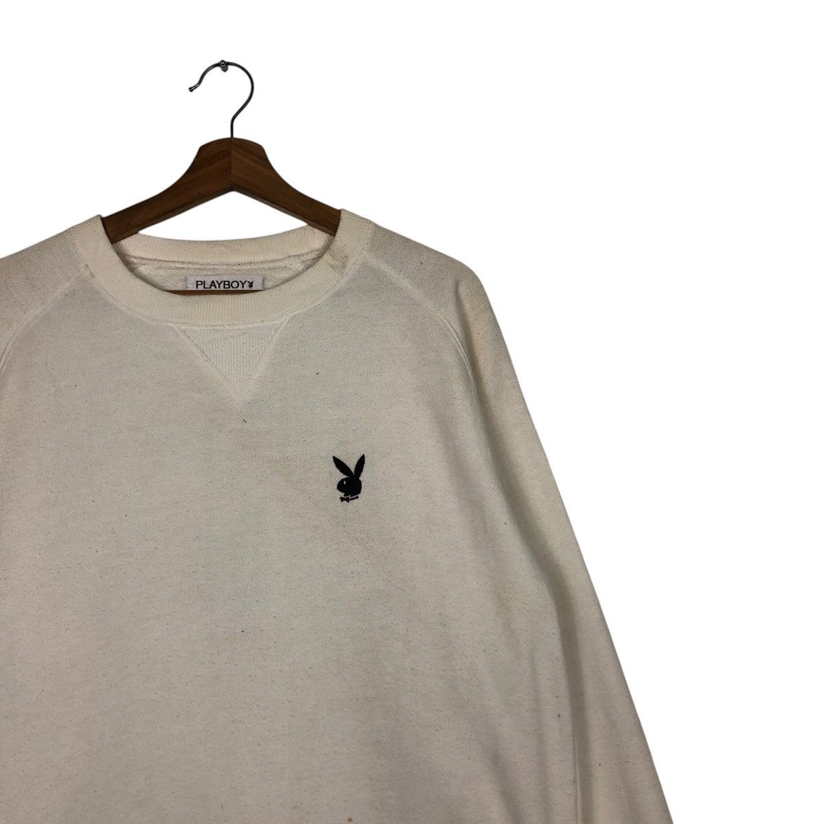 Japanese Brand 📌Vintage Sweatshirt Pull Over Playboy Big Logo Size US M / EU 48-50 / 2 - 8 Thumbnail
