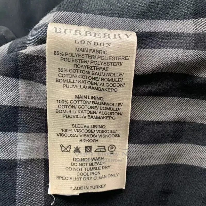 Burberry Burberry Men's Black Polyester Trench Coat. Size US XL / EU 56 / 4 - 7 Thumbnail