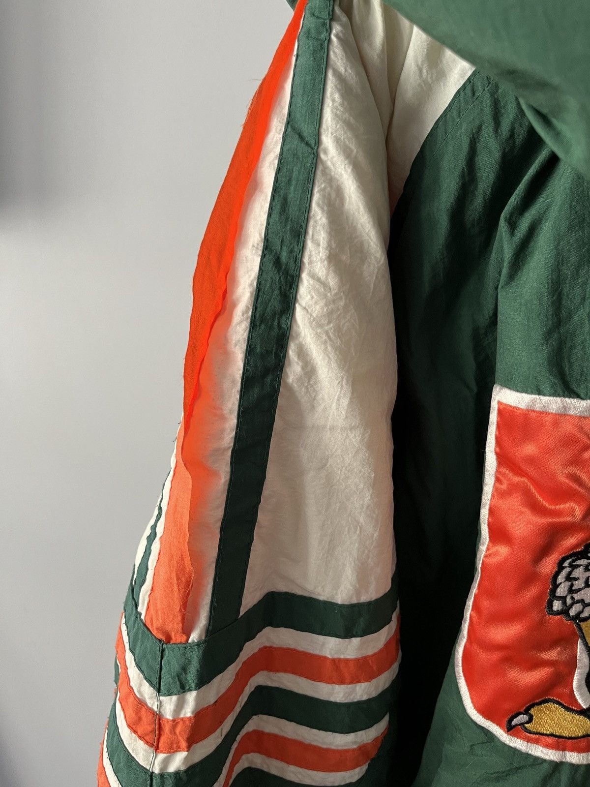Starter VINTAGE Starter Miami Hurricanes Parka Jacket Size L Size US L / EU 52-54 / 3 - 7 Thumbnail