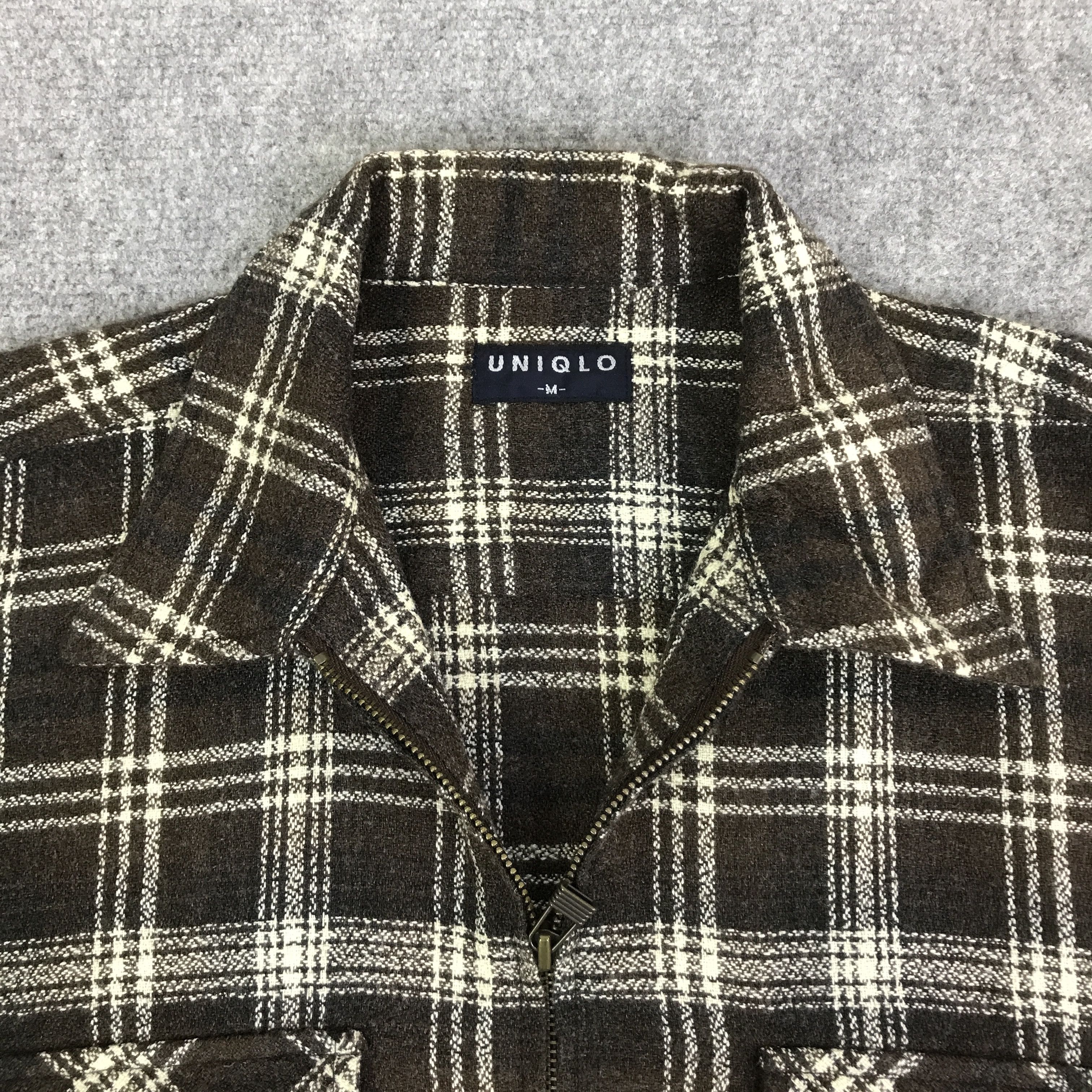 Uniqlo VINTAGE UNIQLO TARTAN ZIP JACKET K116B4 Size US L / EU 52-54 / 3 - 8 Thumbnail