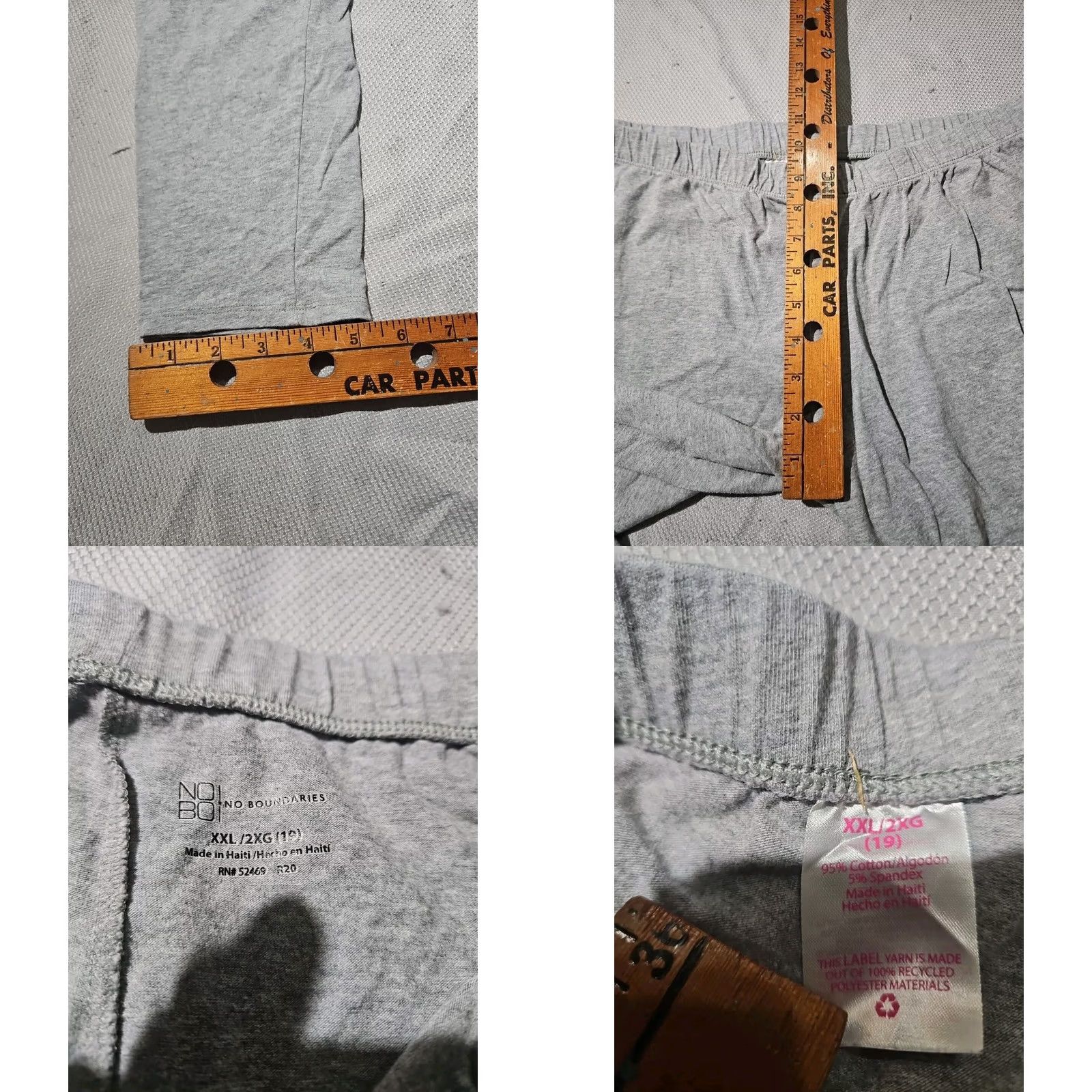 Vintage VINTAGE No Boundaries Pants Womens 2XL Gray Pull On Stretch Elastic Waist Casual Size 40" / US 18 - 8 Thumbnail