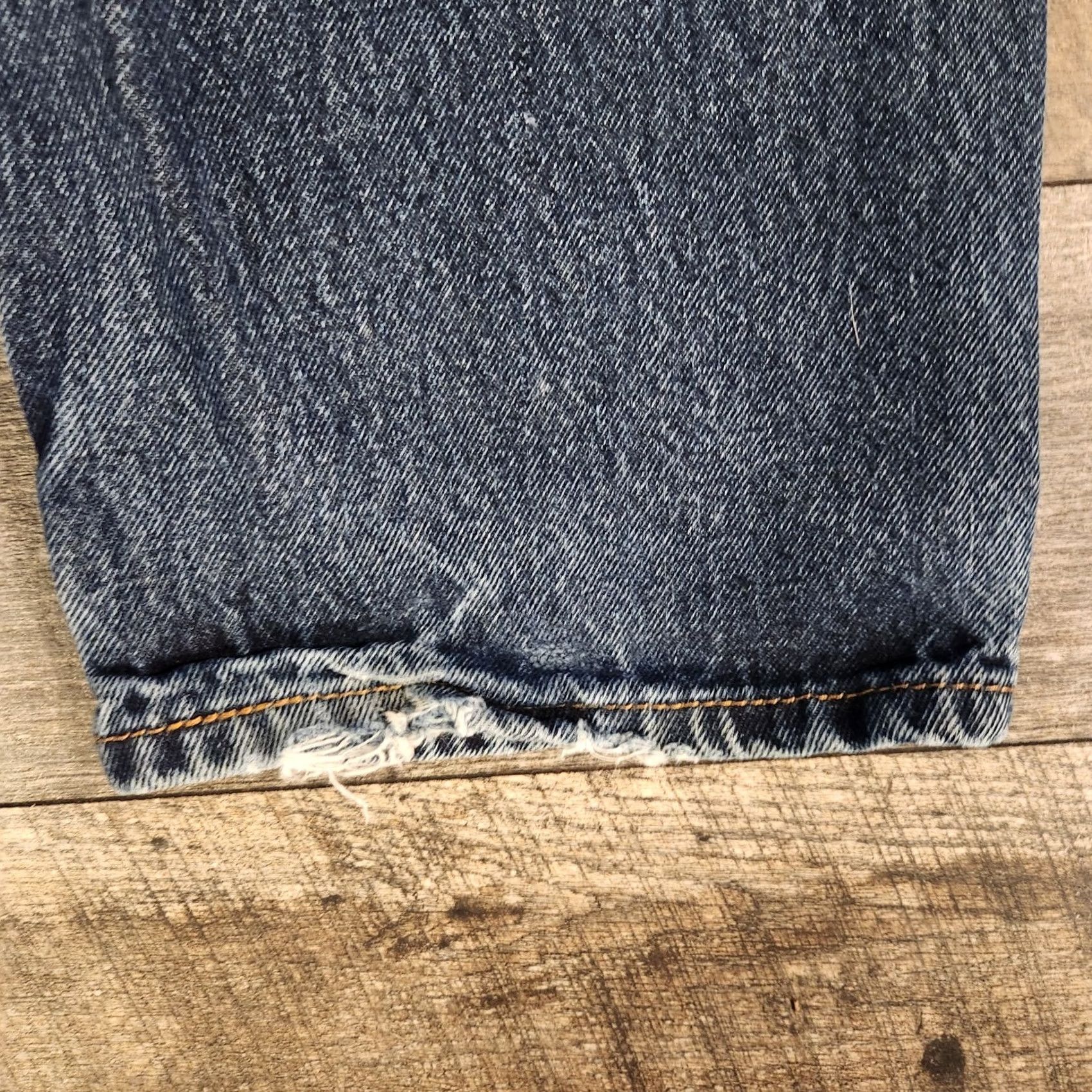 Levi's Levi's 505 Jeans Mens 36X32 Blue Regular Straight Medium Wash Denim Size US 36 / EU 52 - 7 Thumbnail