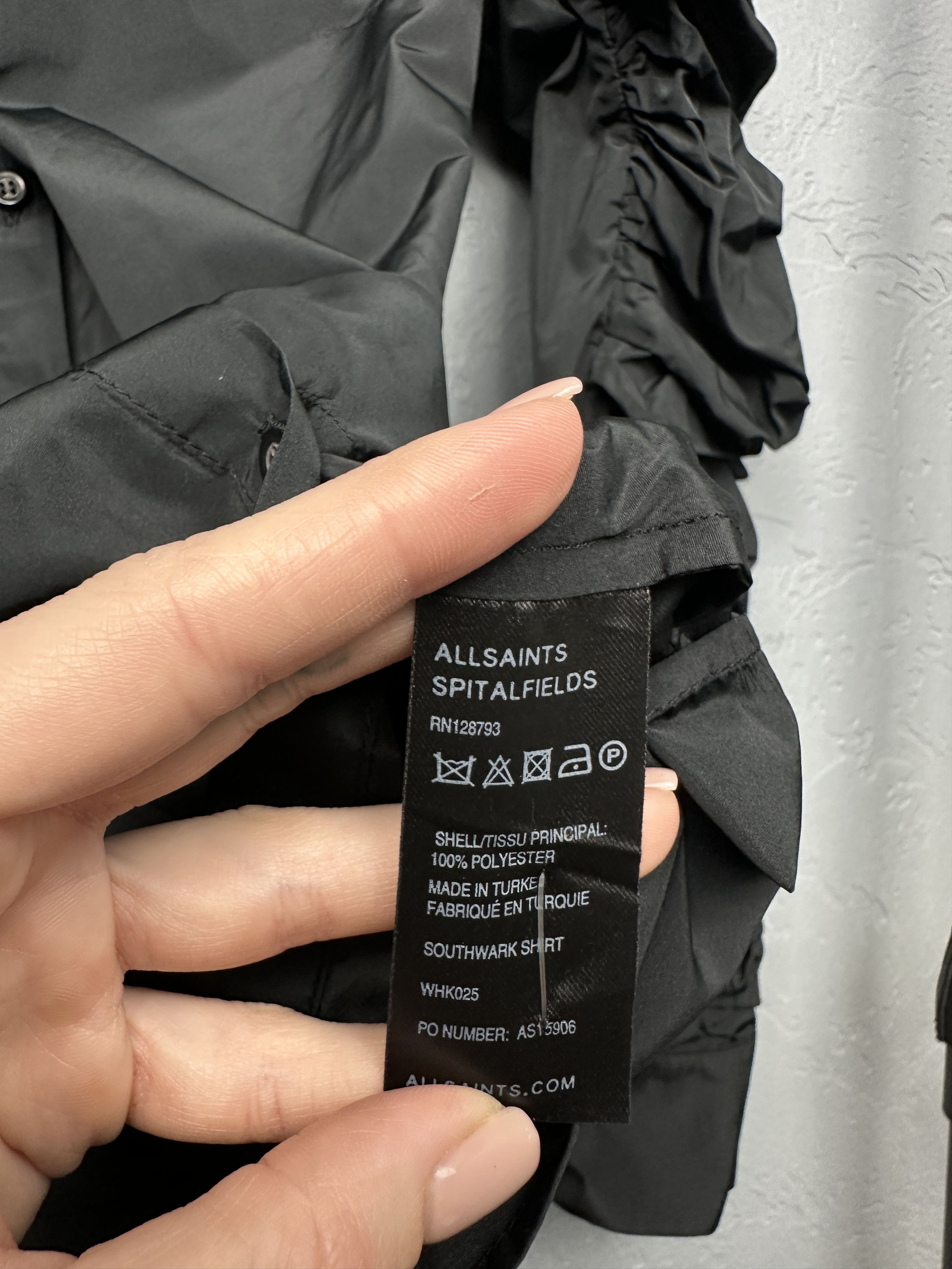 Allsaints Allsaints Avant Garde Womens Southwark Shirt Size M / US 6-8 / IT 42-44 - 4 Thumbnail