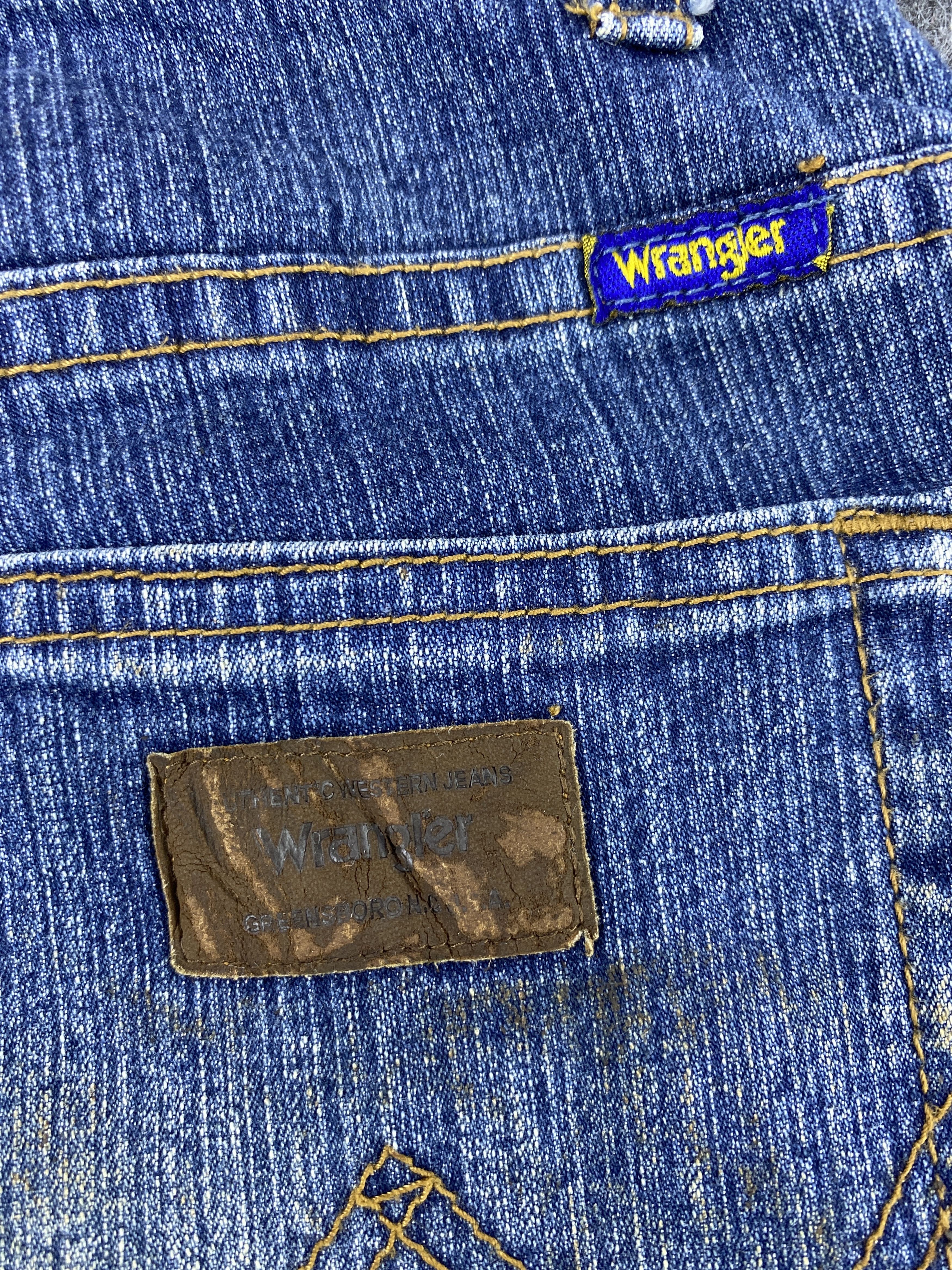 Wrangler Vintage Wrangler Blue Wash Bootcut Jeans - J1070 Size 25" / US 0 / IT 36 - 10 Thumbnail