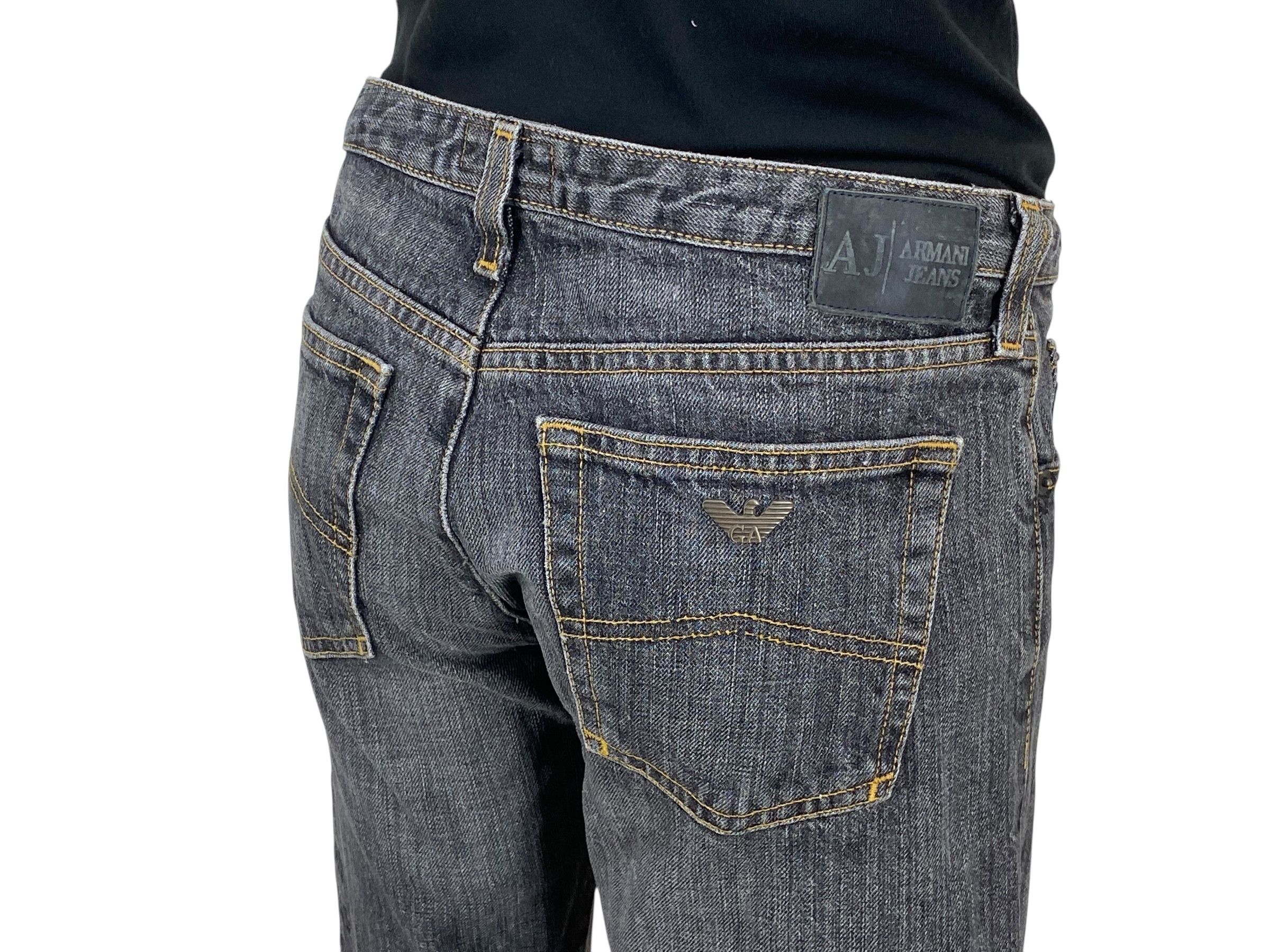 Armani Armani Jeans Distressed Denim Jeans Size US 27 - 8 Thumbnail