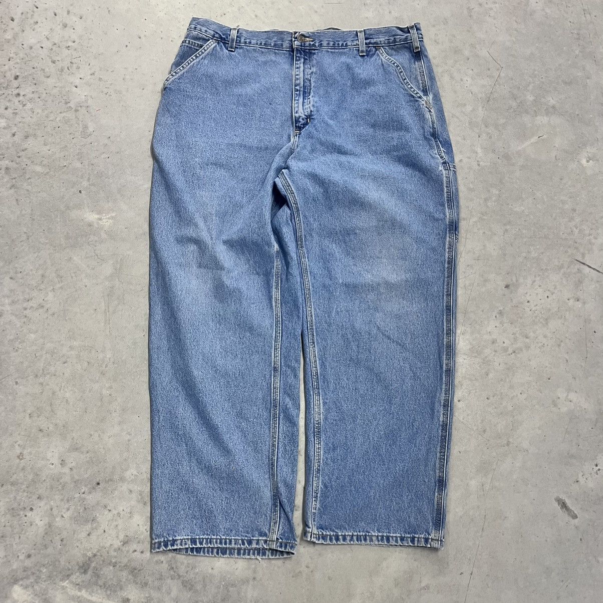 Carhartt × Vintage Vintage Blue Carhartt Baggy Work Pants 40x30 Wide Leg Size US 40 / EU 56 - 4 Thumbnail