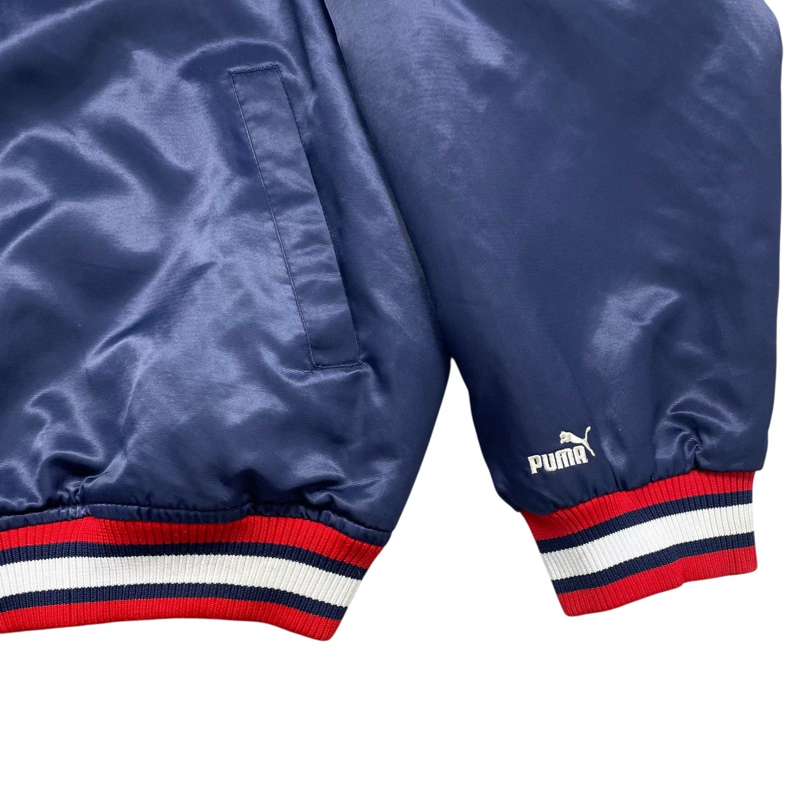 NHL VTG 90s NEW YORK RANGERS PUMA SATIN BOMBER JACKET LIBERTY XL Size US XL / EU 56 / 4 - 3 Thumbnail