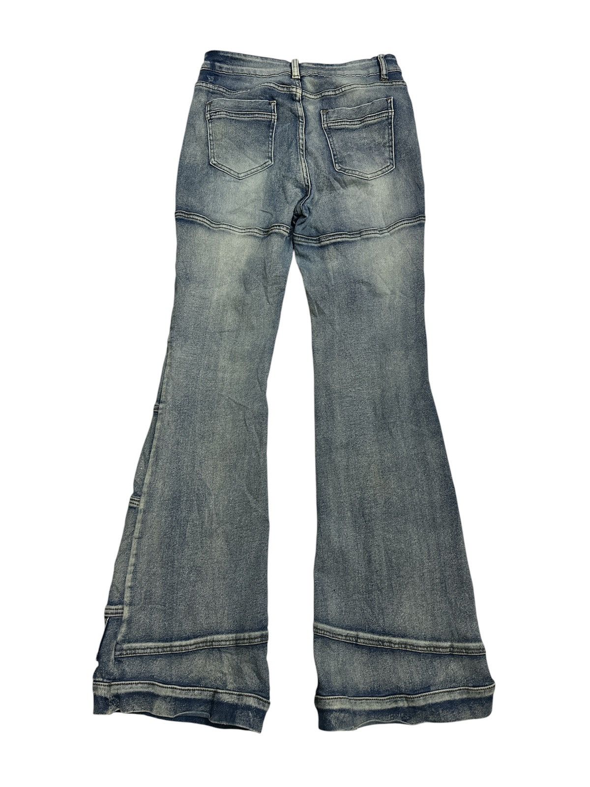 Tornado Mart 2000s Shein Flare Hagi Style Jeans Y2K Goa Lgb Avant Garde Size US 31 - 2 Thumbnail