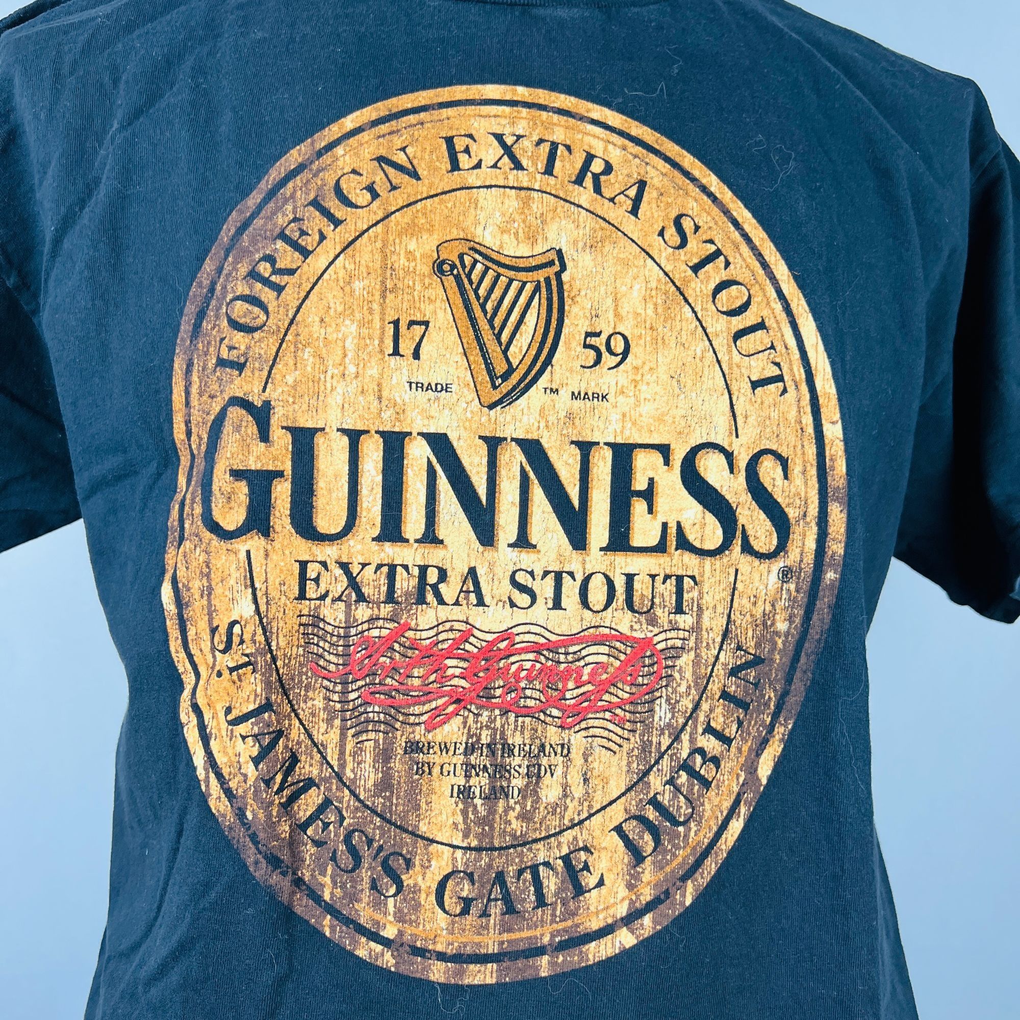 Alstyle Guinness Extra Stout Irish Beer XL T-Shirt Shirt Size US XL / EU 56 / 4 - 2 Thumbnail