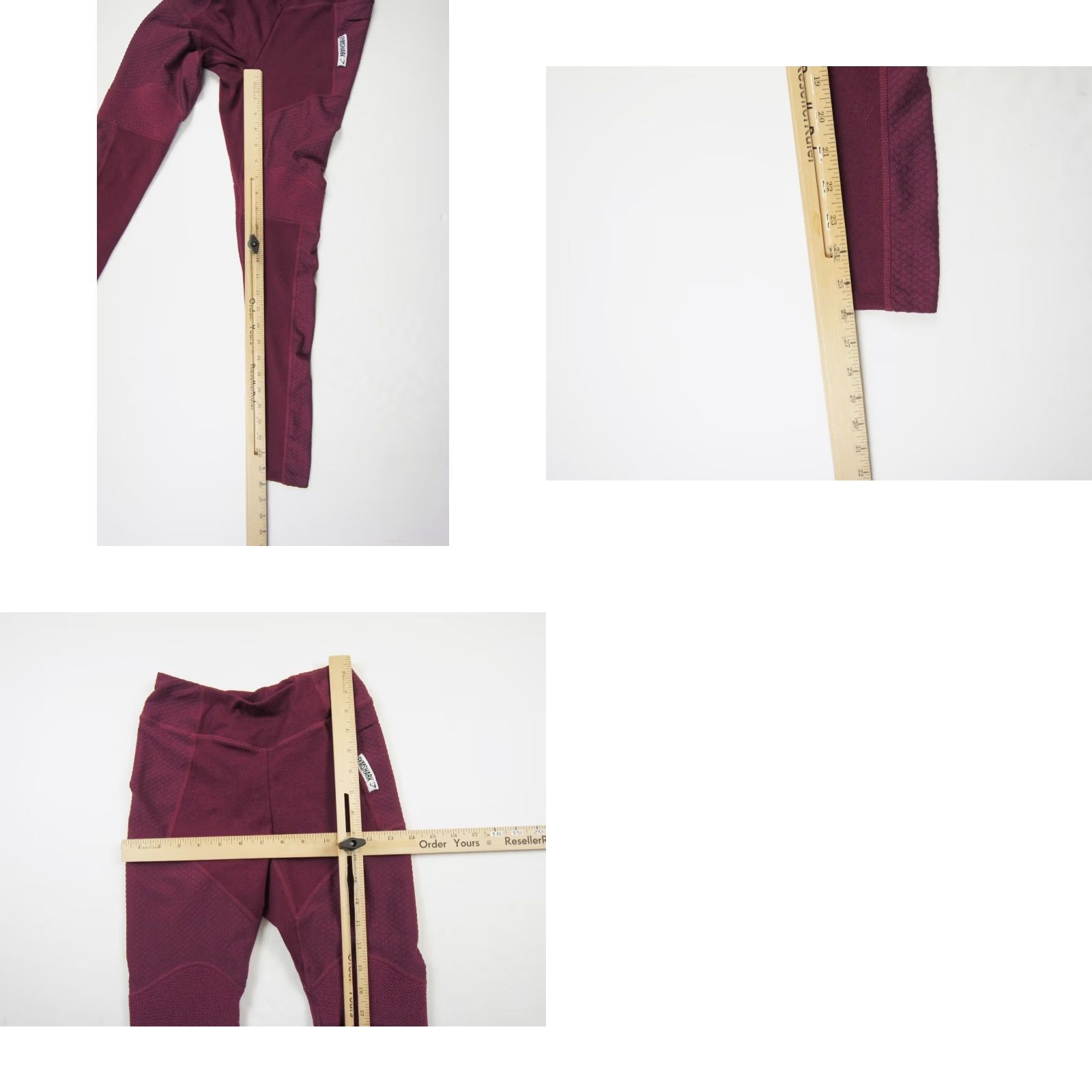 Gymshark Gymshark Leggings Women XS Purple Activewear Pants Skinny Regular Inseam 26" 90s Outdoor Style compression, Solid, Pull On, Polyester Spandex Size 26" / US 2 / IT 38 - 8 Thumbnail