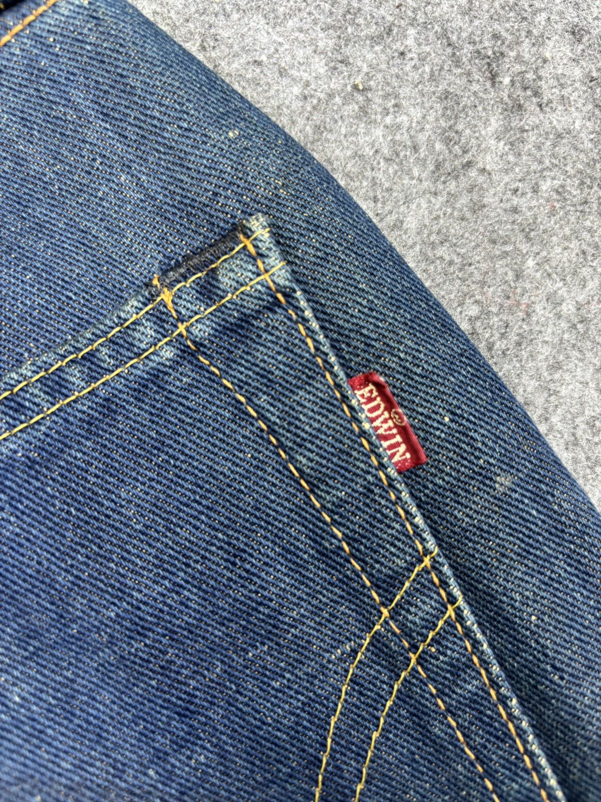 Edwin Vintage Wide Edwin 505 Green Selvedge Denim F800 Size US 31 - 13 Thumbnail