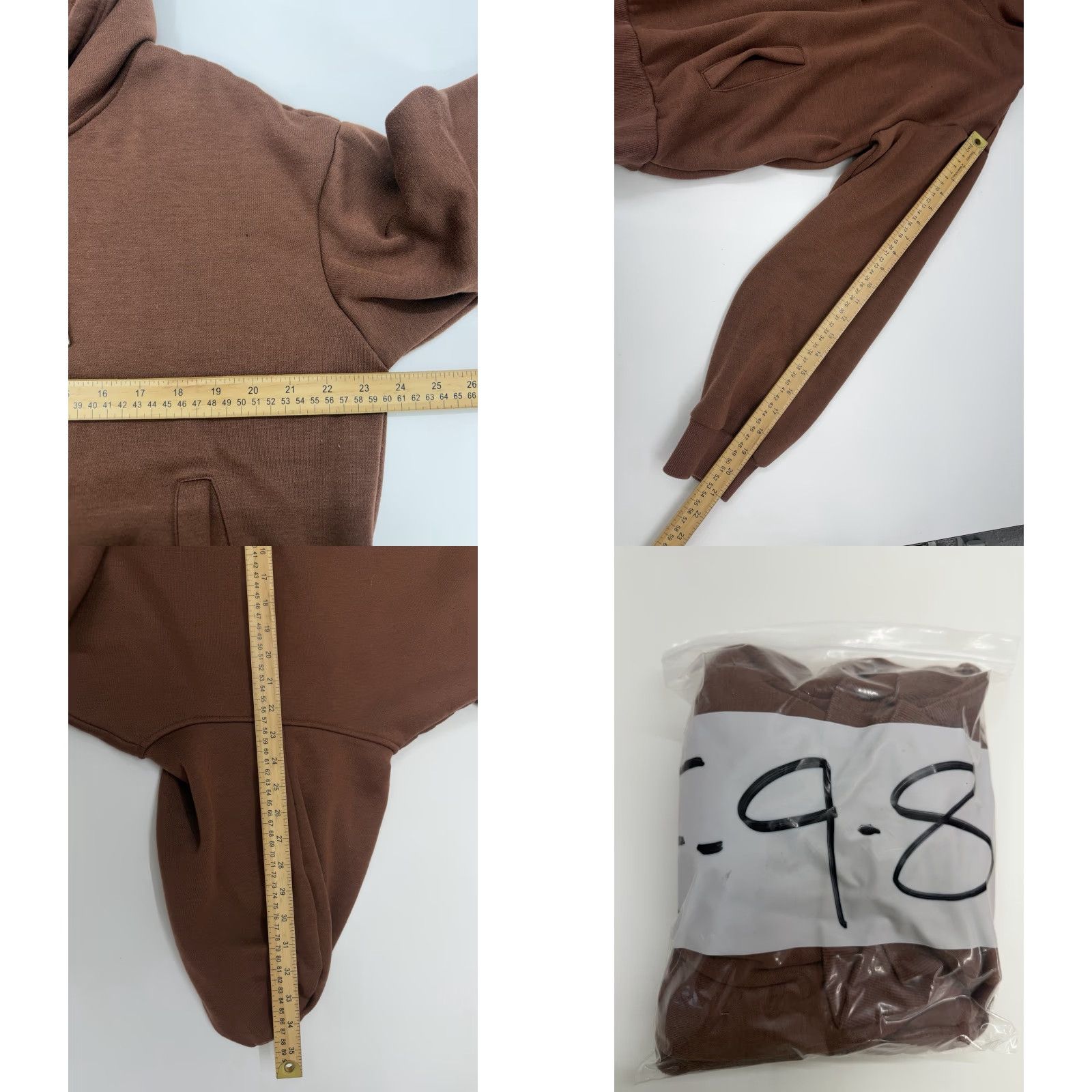 Shein Shein Womens Sweatshirt XL Brown Full Zip Hooded Long Sleeve Pullover Zippered Casual Winter Spring Fall Women’s Regular Size Type: Sweatshirt Size XL / US 12-14 / IT 48-50 - 8 Thumbnail
