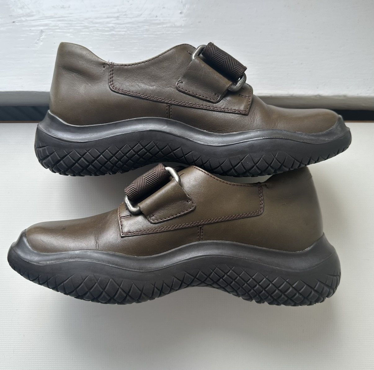 Prada Prada FW99 Leather strap trainers vibram sole Size US 5.5 / IT 35.5 - 4 Thumbnail