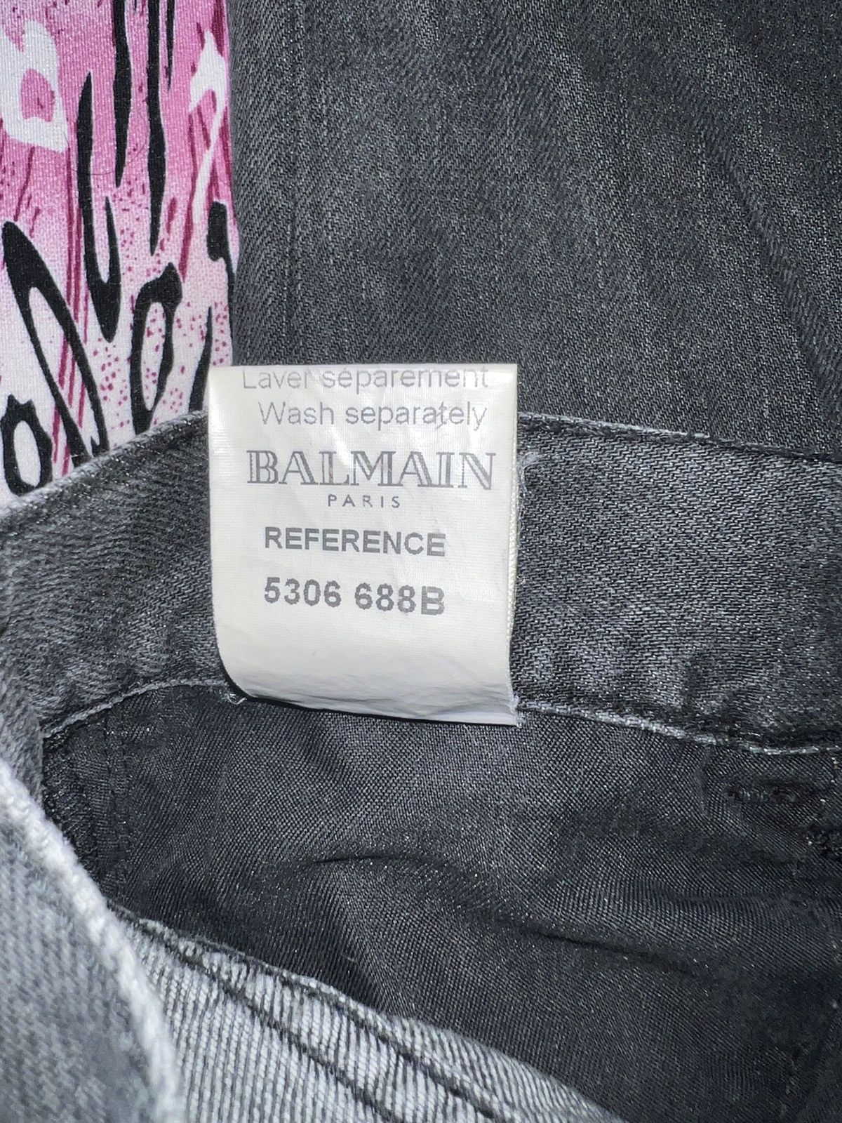 Balmain Rare Balmain by Christophe Decarnin distressed biker denim ➕ Size 26" / US 2 / IT 38 - 21 Thumbnail