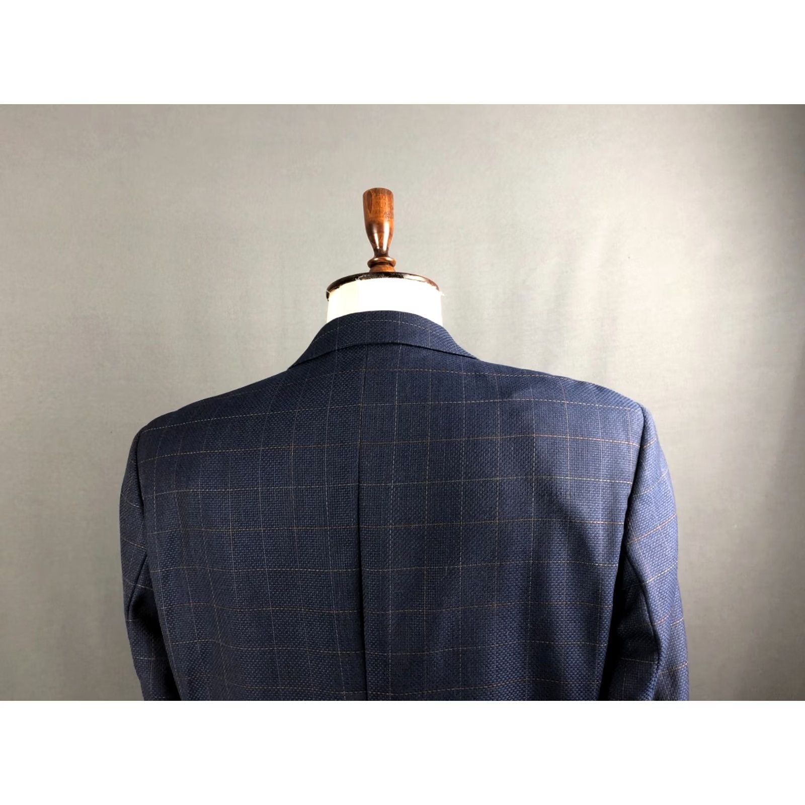 Ermenegildo Zegna Ermenegildo Zegna Blazer Wool Blue Men Size 52 Check Blazer Mens Regular 52 Blue Wool Check Button 3 Button Cuffs Lined Pockets Vintage: No Size 52R - 5 Thumbnail