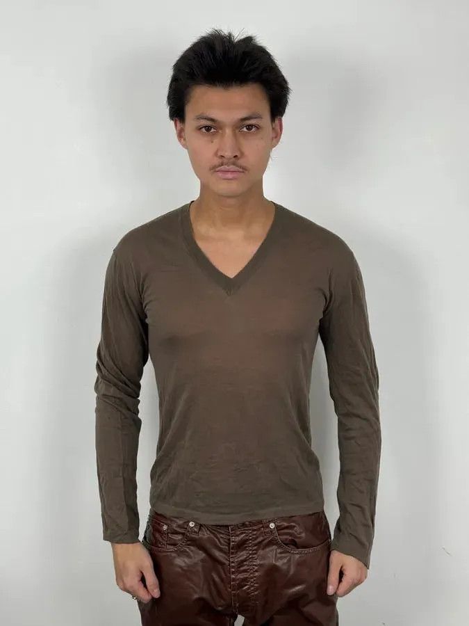 Gucci 2000s Gucci Brown V Neck Sweater Size US M / EU 48-50 / 2 - 2 Thumbnail