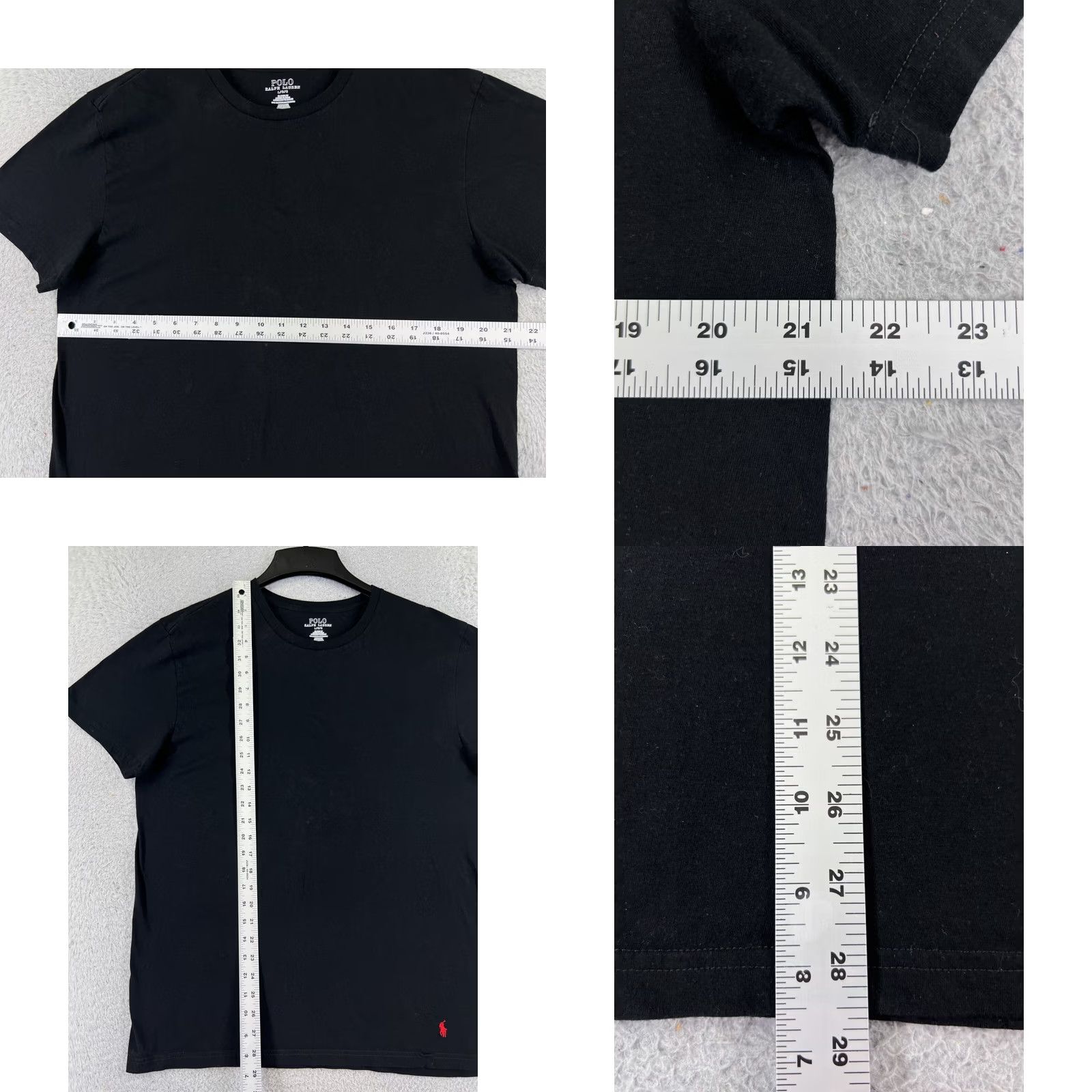 Ralph Lauren Polo Ralph Lauren Shirt Mens Medium Black Pony Short Sleeve Crew Neck All Cotton Size US M / EU 48-50 / 2 - 8 Thumbnail