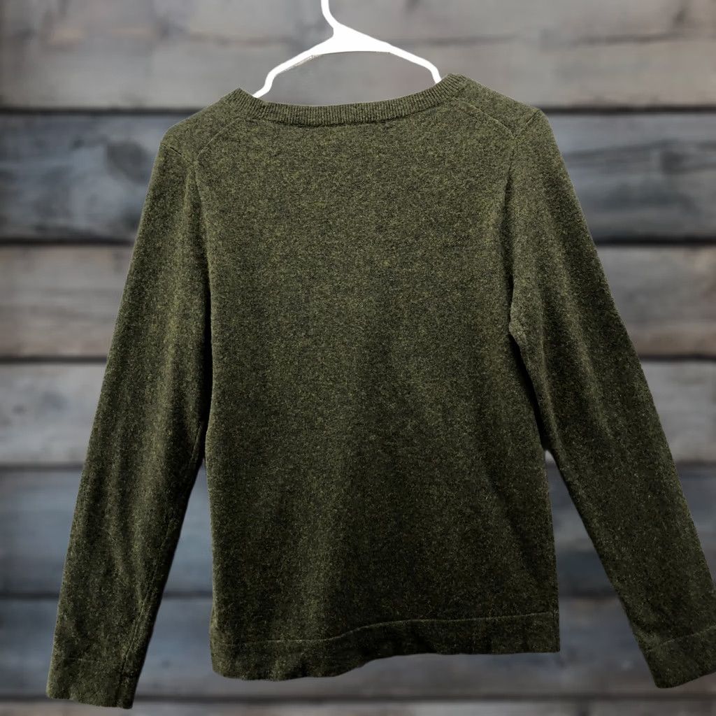J.Crew J.Crew Teddie Sweater Womens S Olive Green Merino Wool Blend Crewneck Pullover Knit Long Sleeve Classic Casual Workwear Fall Winter Season Womens Size S / US 4 / IT 40 - 1 Thumbnail
