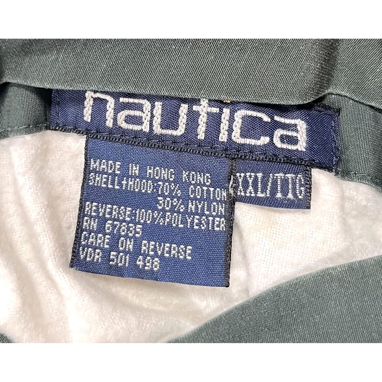 Nautica VINTAGE Nautica Jacket Mens 2XL Green Reversible Windbreaker Hong Kong 90s Size US XXL / EU 58 / 5 - 5 Thumbnail