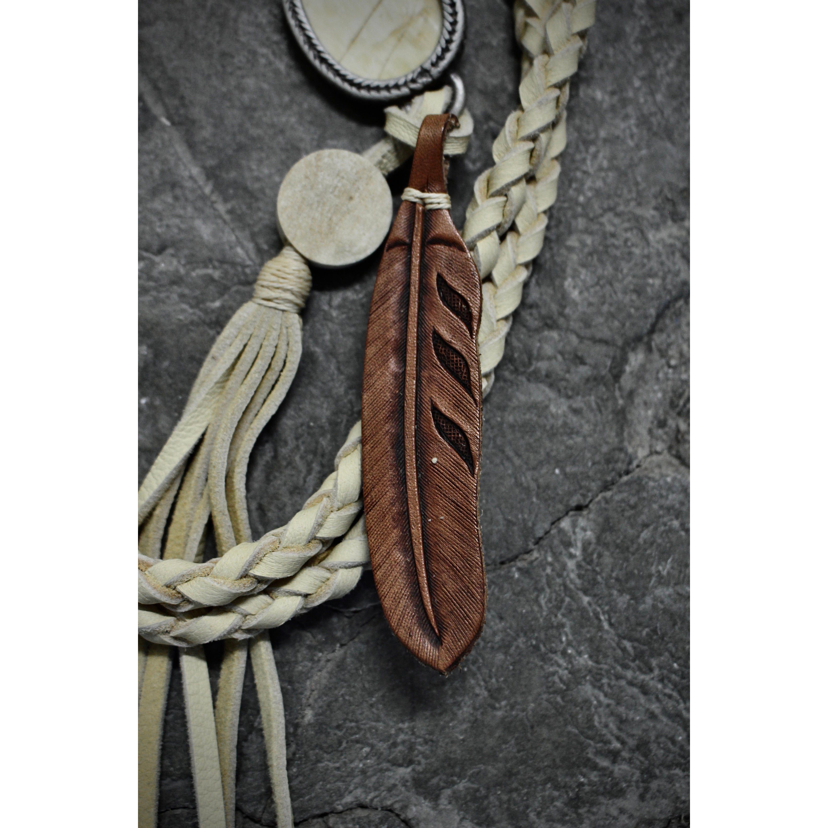 Isamu Katayama Backlash Isamu Katayama “BACKLASH” Feather & Horn Pendant Necklace Size ONE SIZE - 4 Thumbnail
