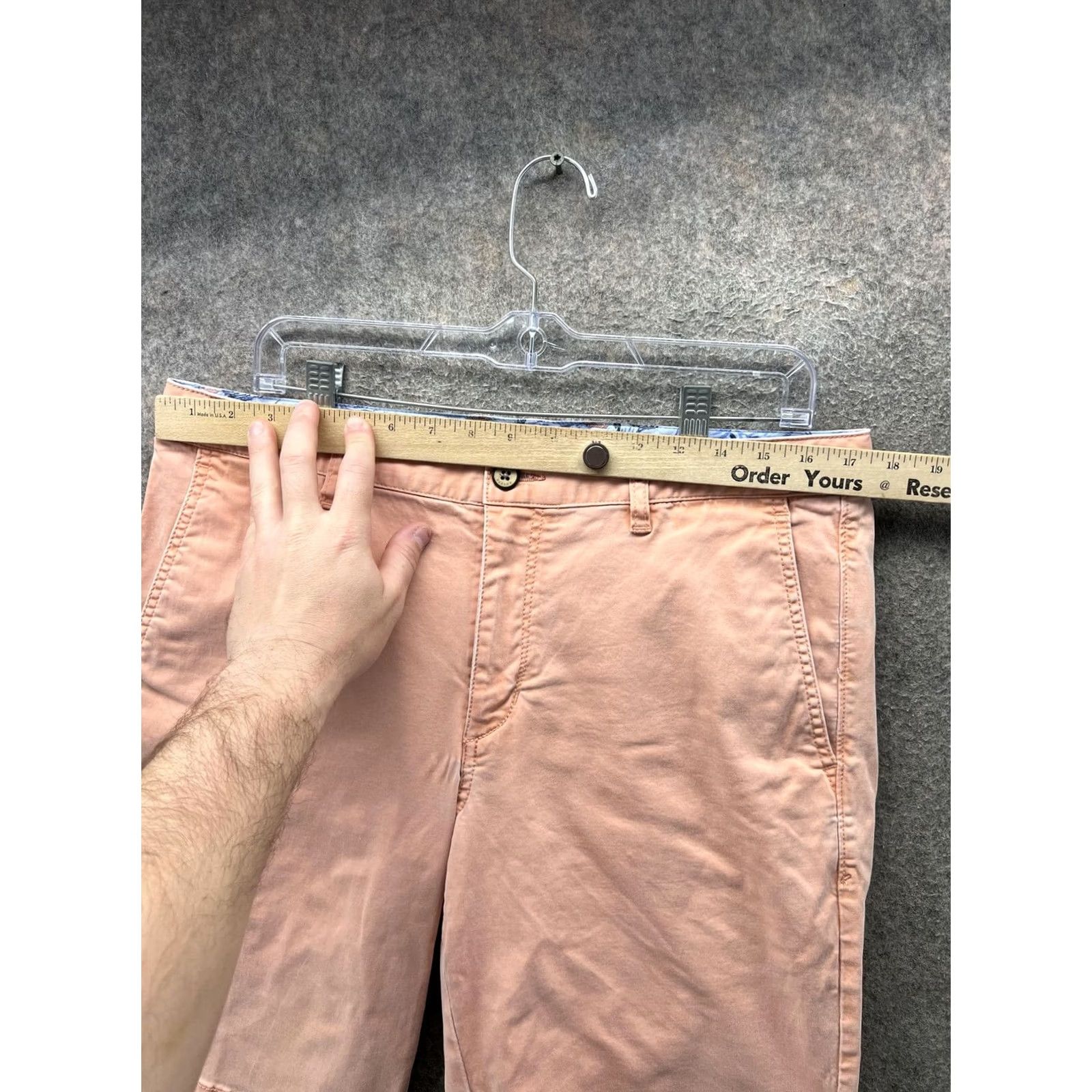 Tommy Bahama Tommy Bahama Shorts Mens 34 Orange Stretch Chino Flat Front 10 Inseam Casual Size US 34 / EU 50 - 5 Thumbnail