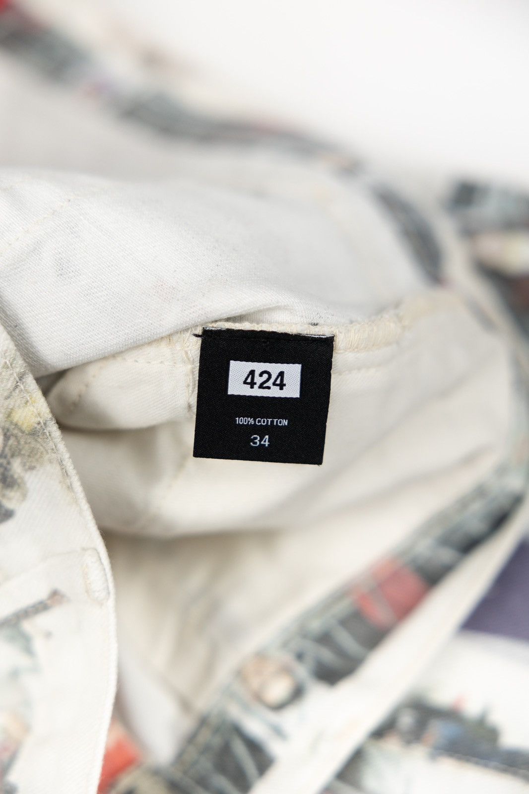 424 424 Runway Print Denim Size US 34 / EU 50 - 9 Thumbnail
