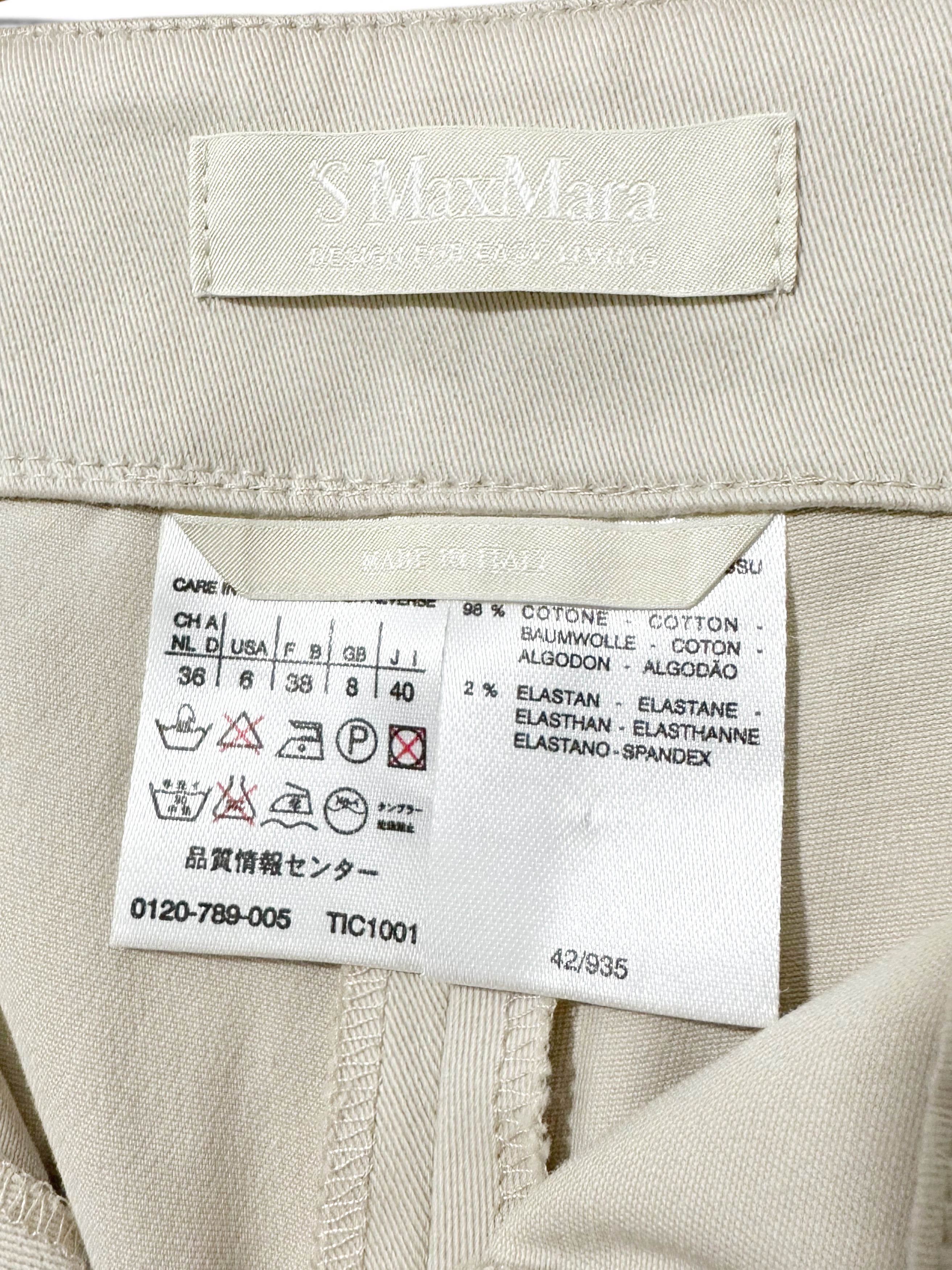 Max Mara Vintage Max Mara Beige Pants US6 Size 28" / US 6 / IT 42 - 3 Thumbnail
