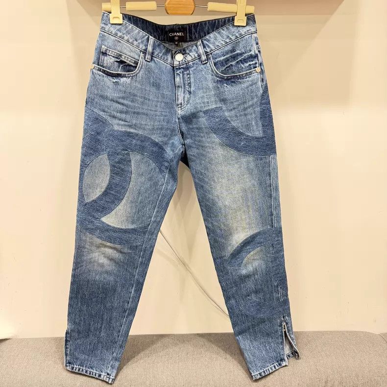 Chanel Chanel Double-c big logo jeans Size 26" / US 2 / IT 38 - 1 Thumbnail
