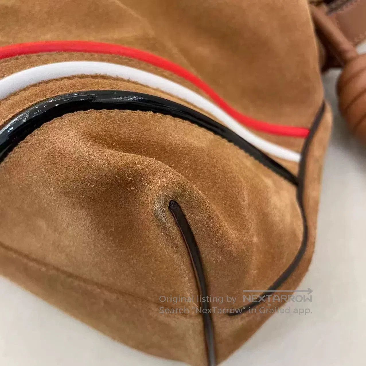 Loewe Loewe Vintage Brown Suede Crossbody Bag. Size ONE SIZE - 6 Thumbnail