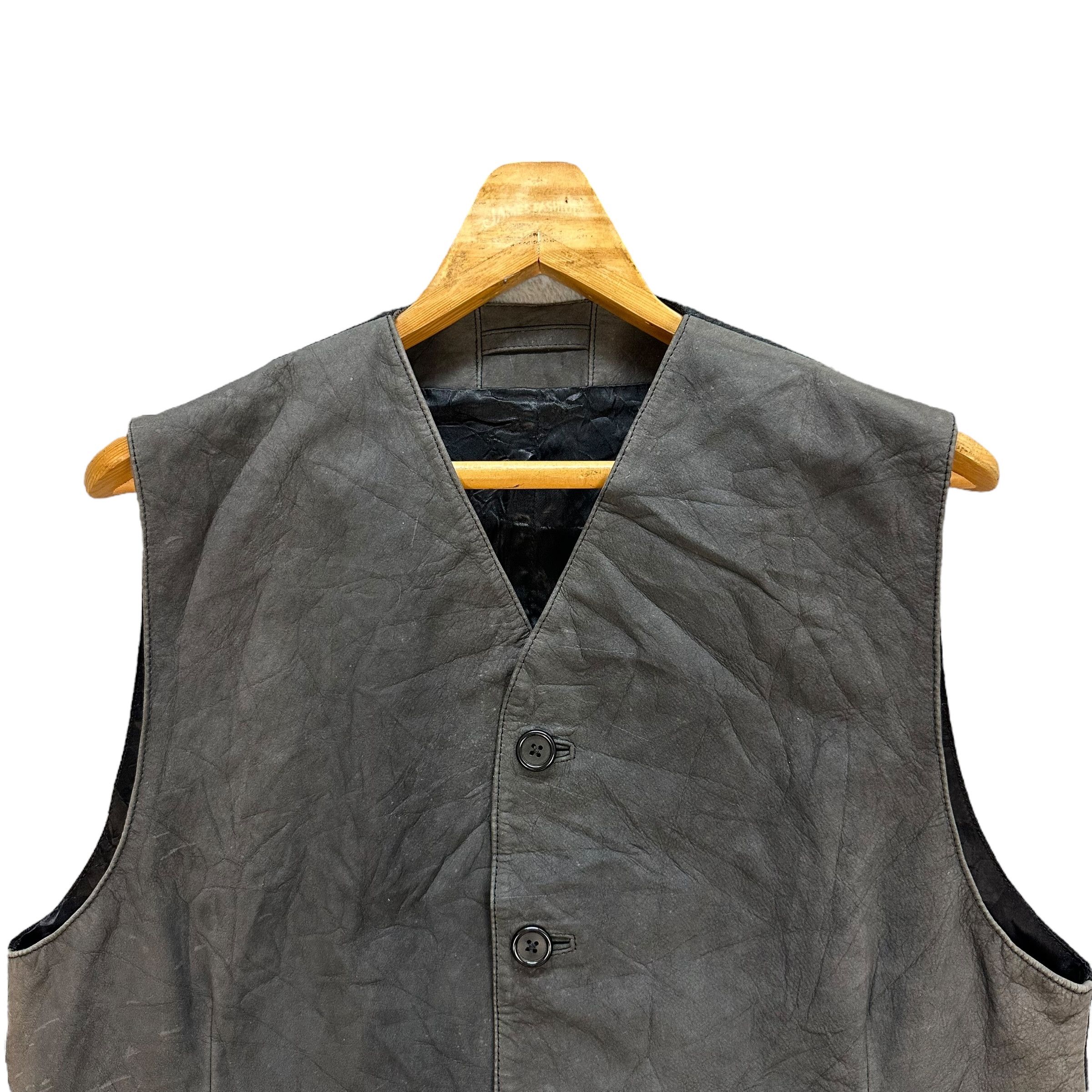 Margaret Howell Margaret Howell Real Leather Hybrid Vest #A17-0409 Size US M / EU 48-50 / 2 - 2 Thumbnail