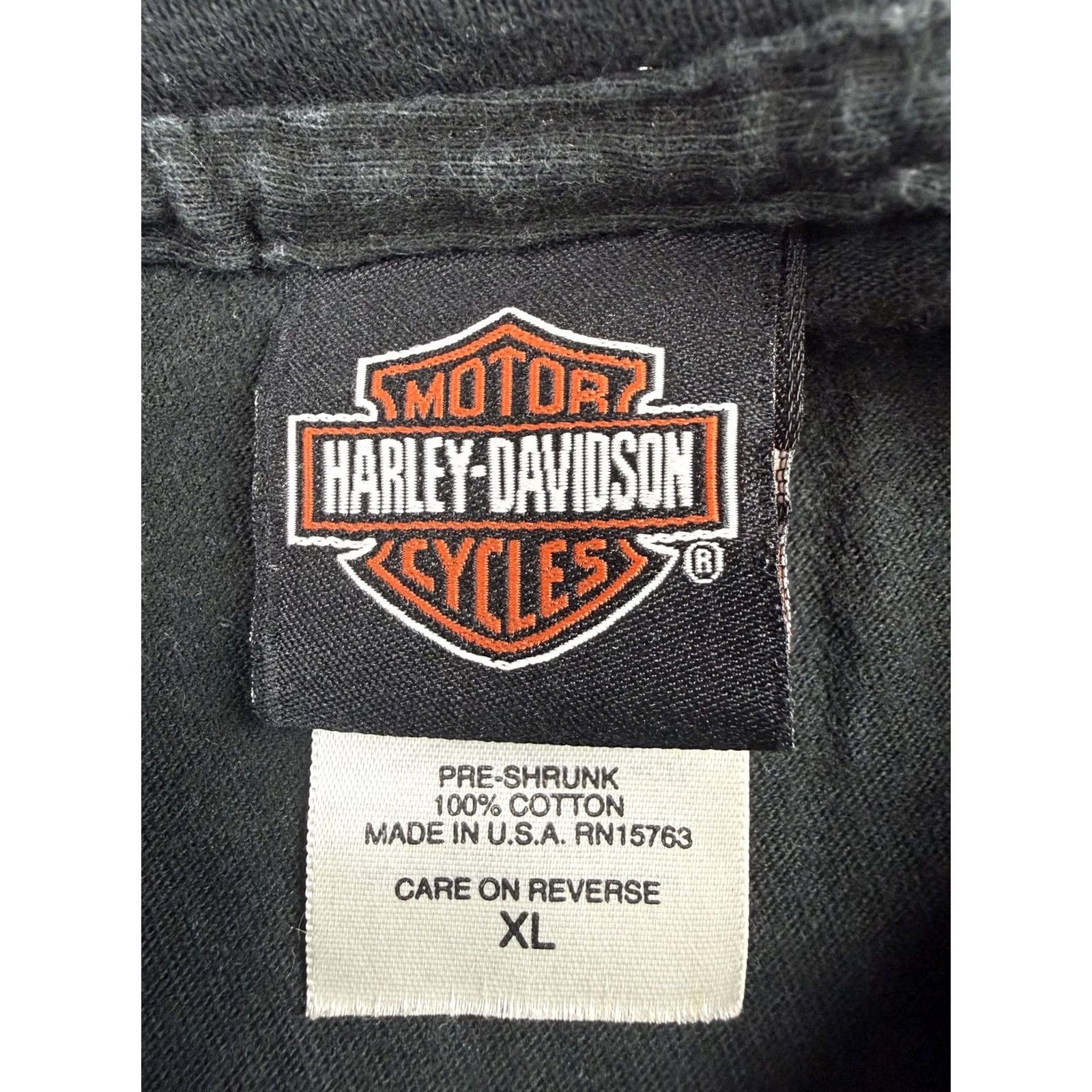 Harley Davidson Vintage Harley-Davidson Shirt Mens XL Flaming Skull Graphic Tee Asheville NC USA Size US XL / EU 56 / 4 - 3 Thumbnail