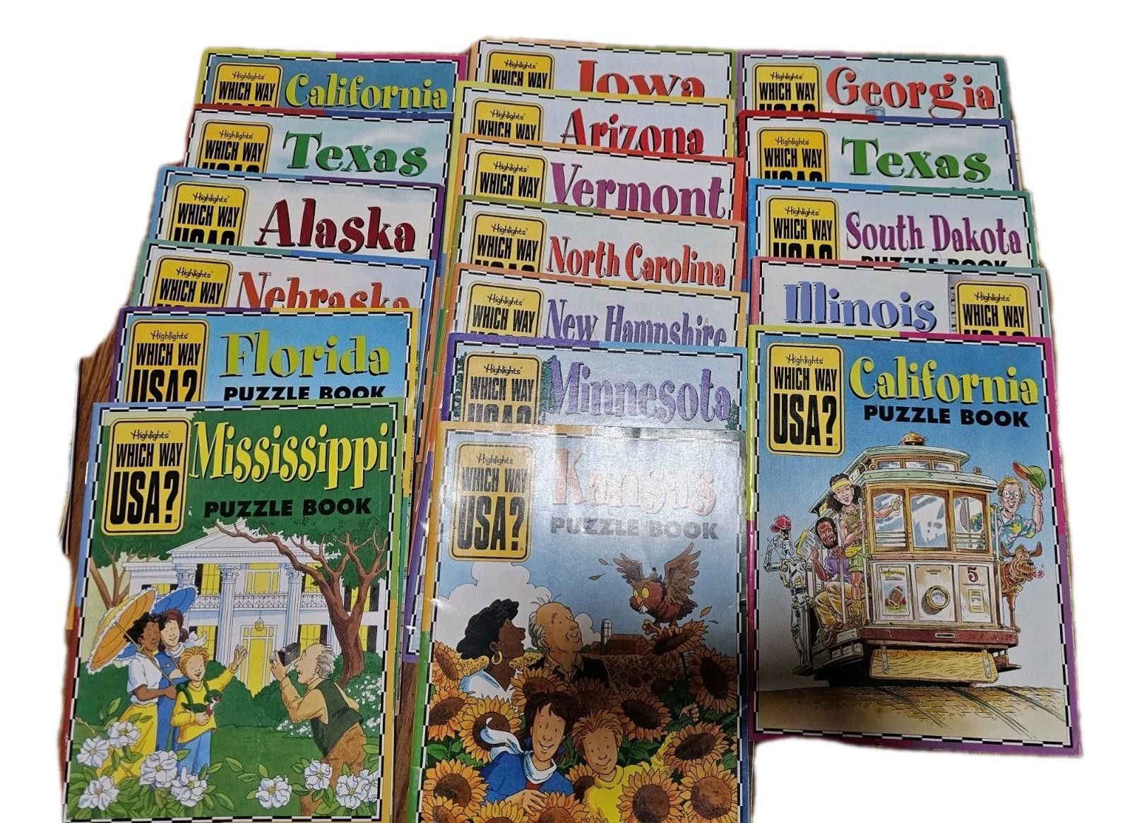Other Highlights Which Way USA State Activity Books Maps Lot 18 Size ONE SIZE - 1 Preview