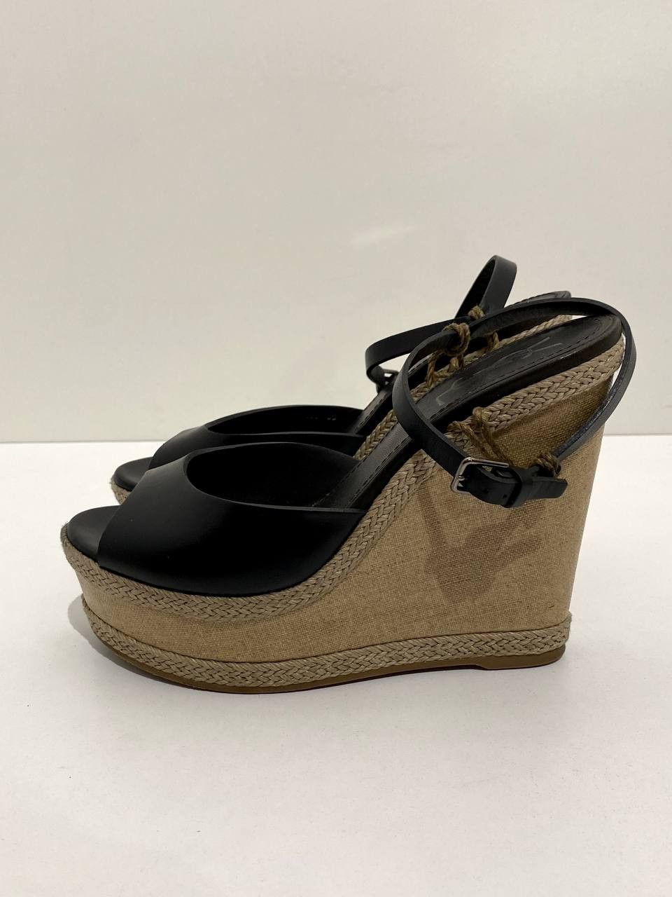 Yves Saint Laurent Yves Saint Laurent YSL Platform Sandals Leather High Heels Size US 8 / IT 38 - 6 Thumbnail