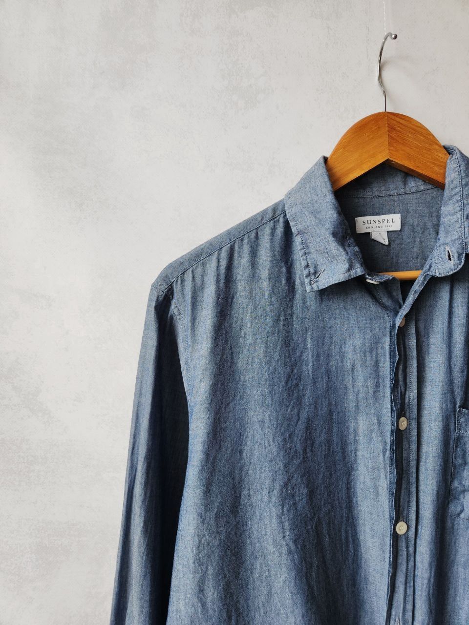 Sunspel Sunspel navy cotton button ups shirt size S Size US S / EU 44-46 / 1 - 4 Thumbnail