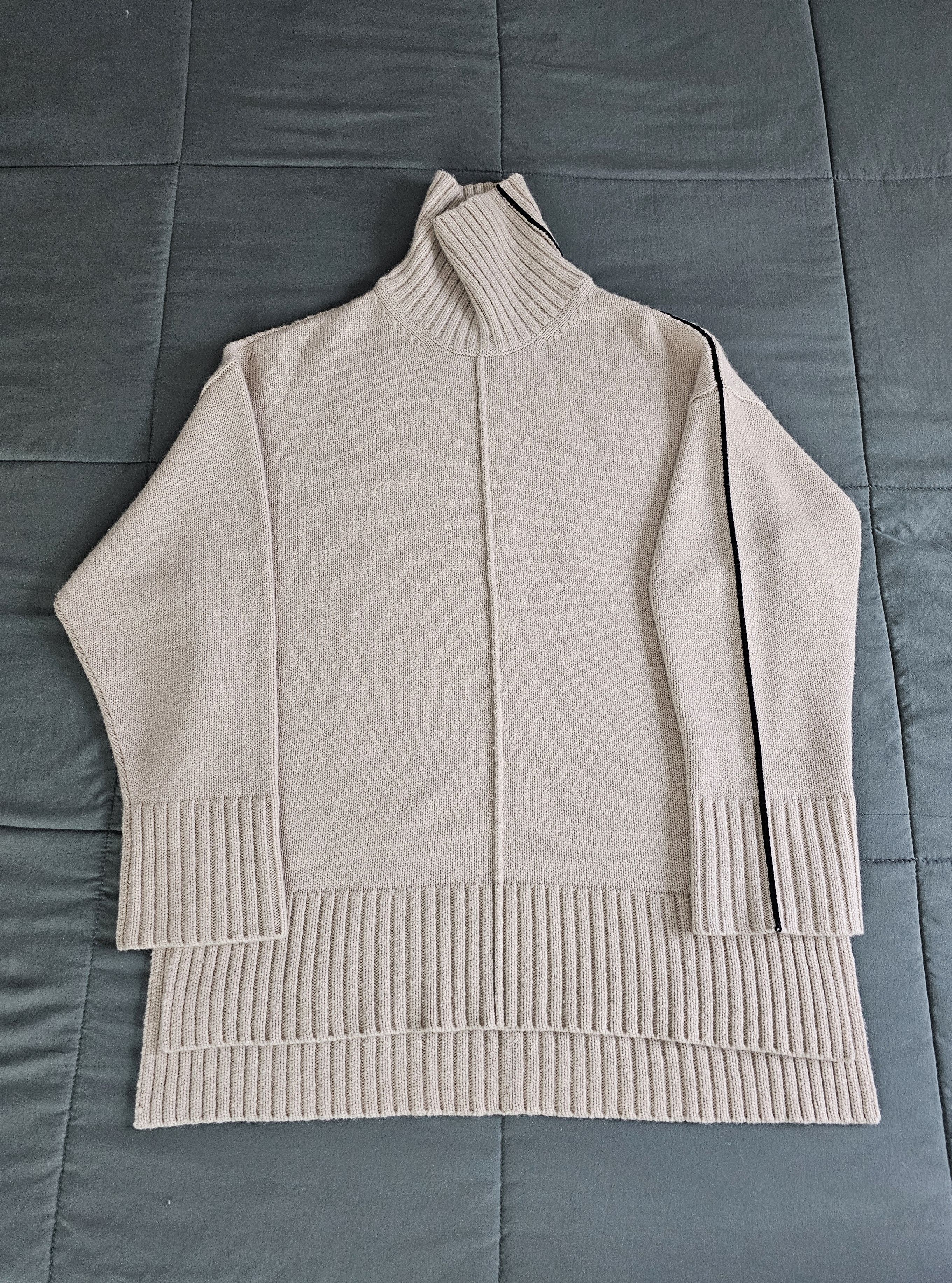 Peter Do Tattoo Cashmere Turtleneck Beige Black Size M / US 6-8 / IT 42-44 - 1 Thumbnail