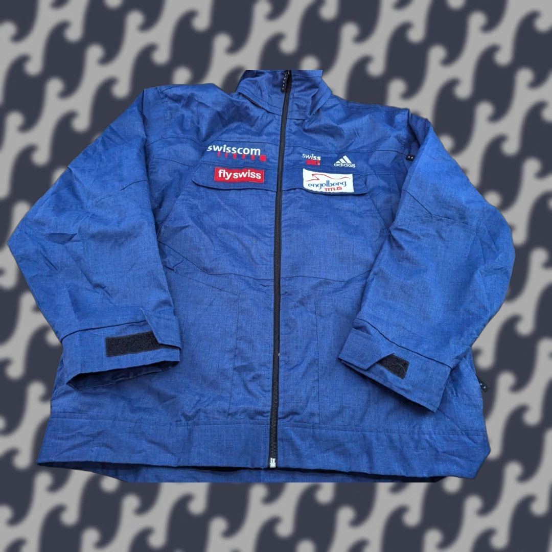 Adidas Adidas Mens Ski Jacket Shirt Blue Outdoor Winter Athletic Sports Full Zip Quick Dry Water Resistant Mens S Recycled? Size US S / EU 44-46 / 1 - 1 Thumbnail
