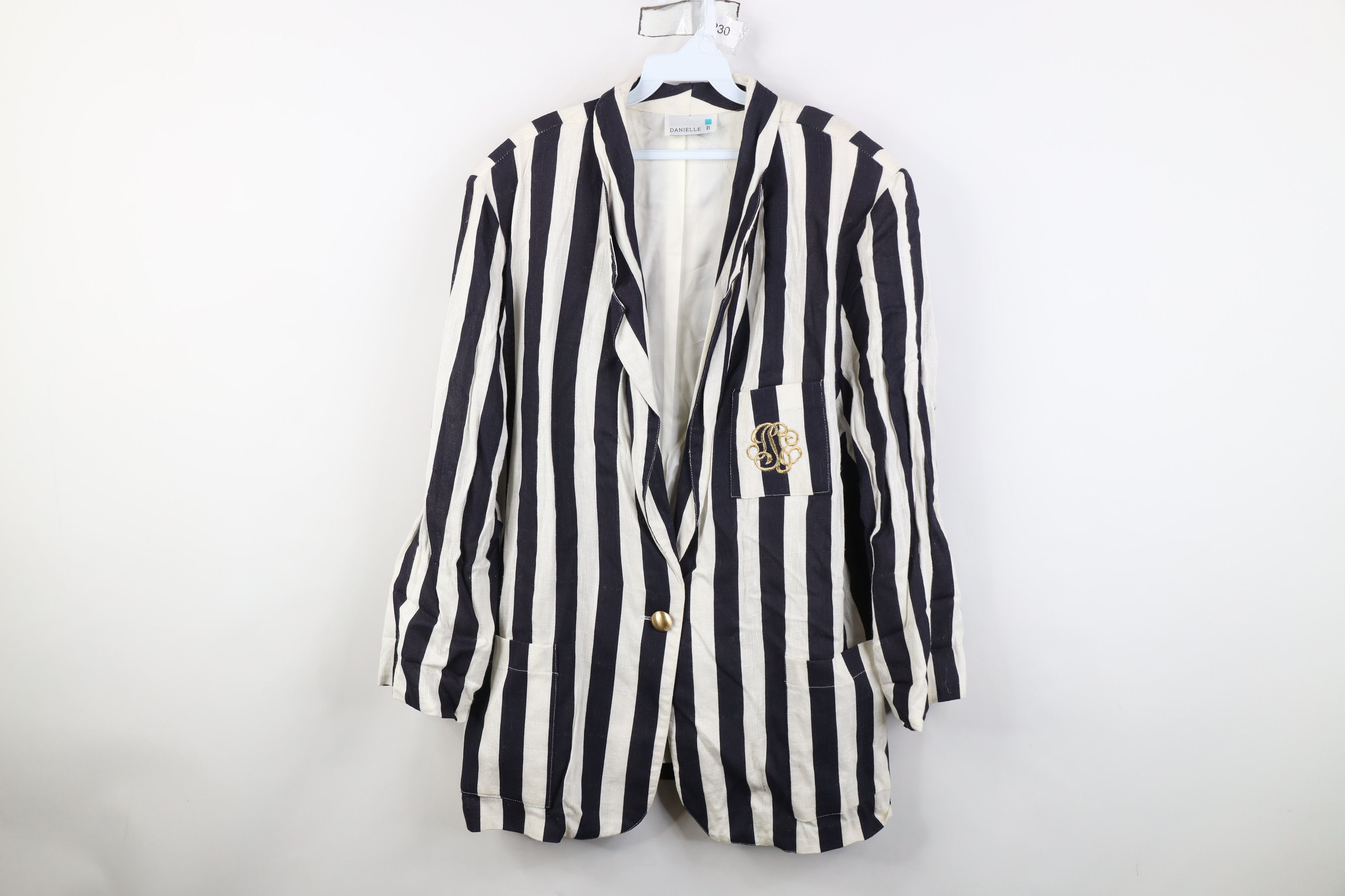 Vintage Vintage 90s Streetwear Gabardine Boat Blazer Jacket Coat USA Size XL / US 12-14 / IT 48-50 - 1 Thumbnail