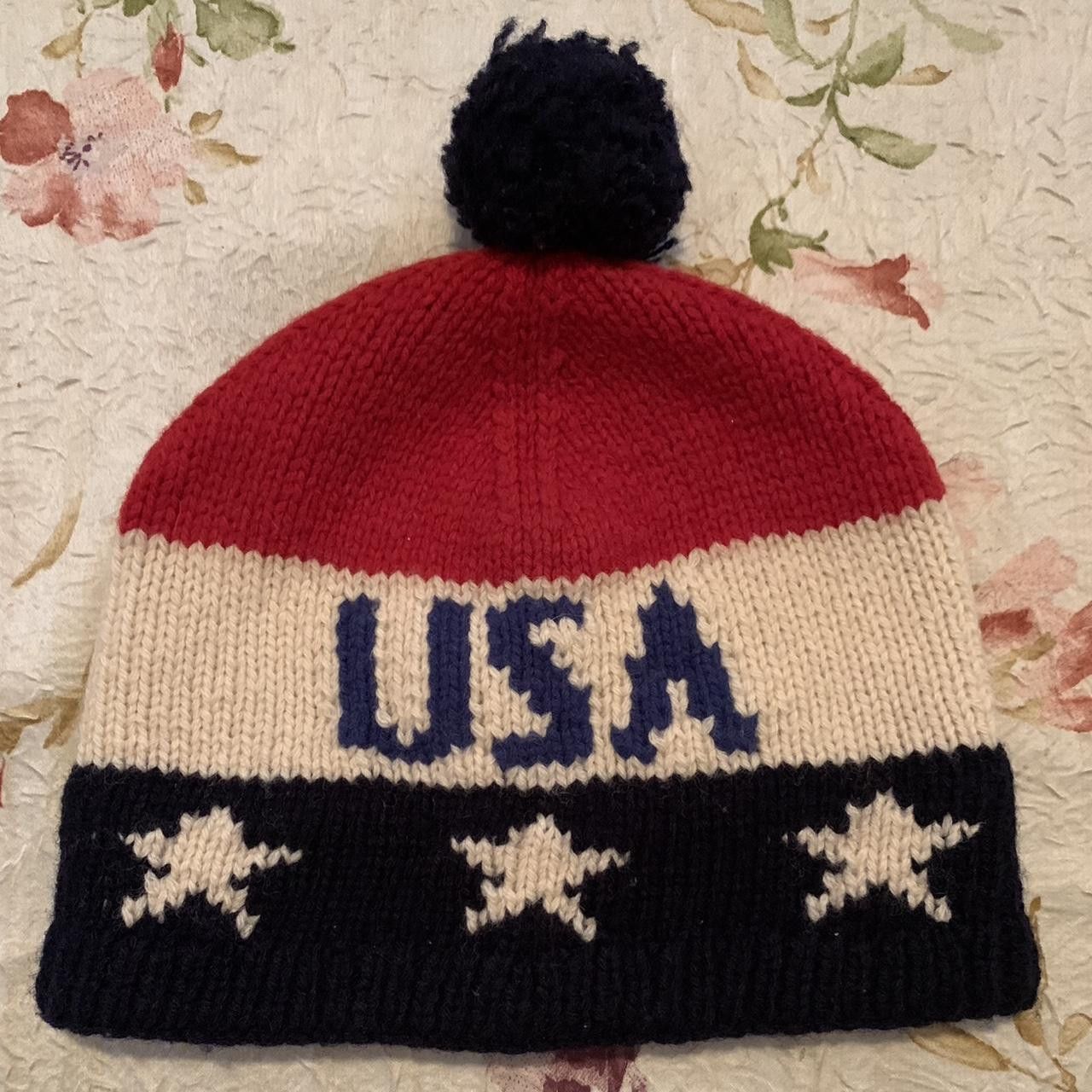 Polo Ralph Lauren Vintage Polo Ralph Lauren Spelled Out POLO USA beanie Size ONE SIZE - 2 Thumbnail