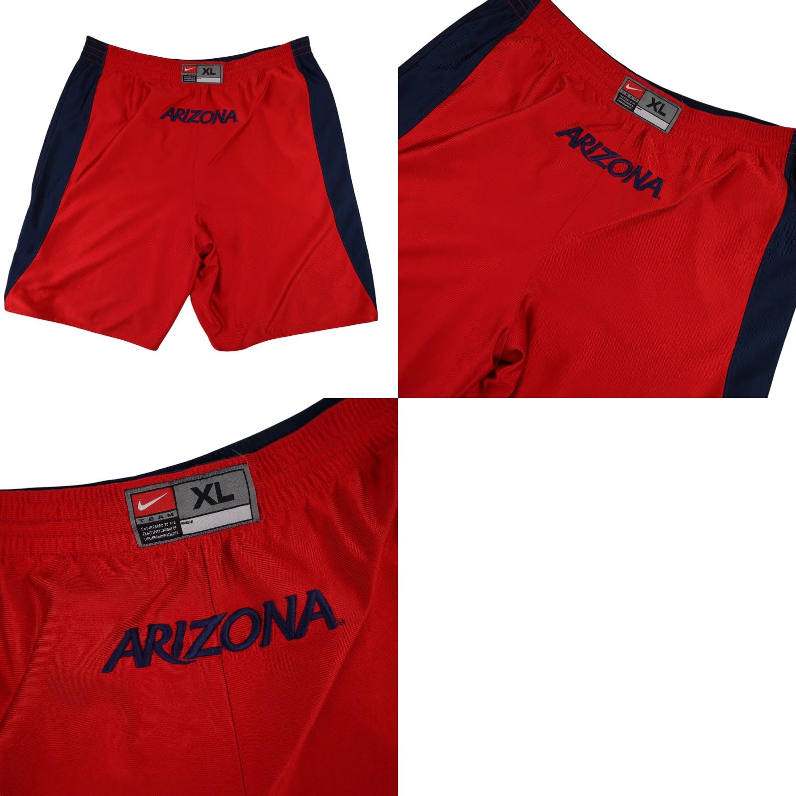 Nike VINTAGE Nike University of Arizona Reversible Basketball Shorts Shirt XL Men Red Size US 36 / EU 52 - 9 Thumbnail