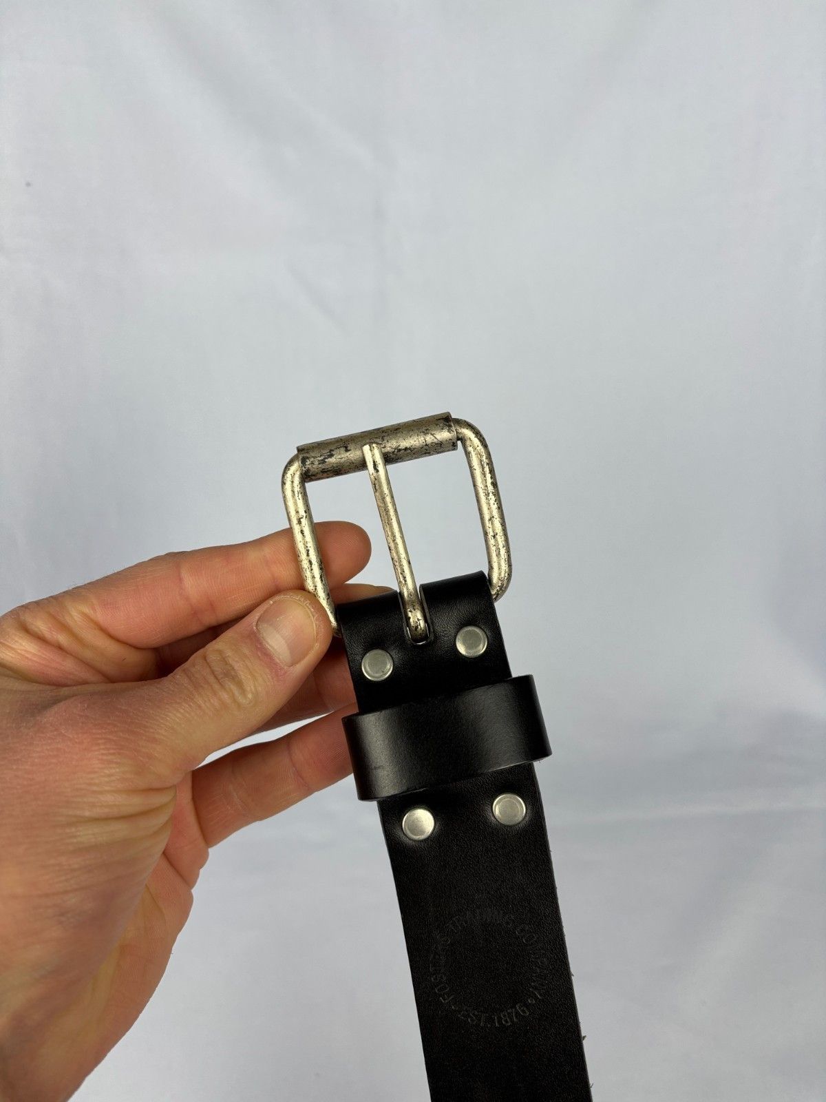 Vintage Fosters Trading Company Vintage Leather Belt 30" 76 cm Small Size 30 - 7 Thumbnail